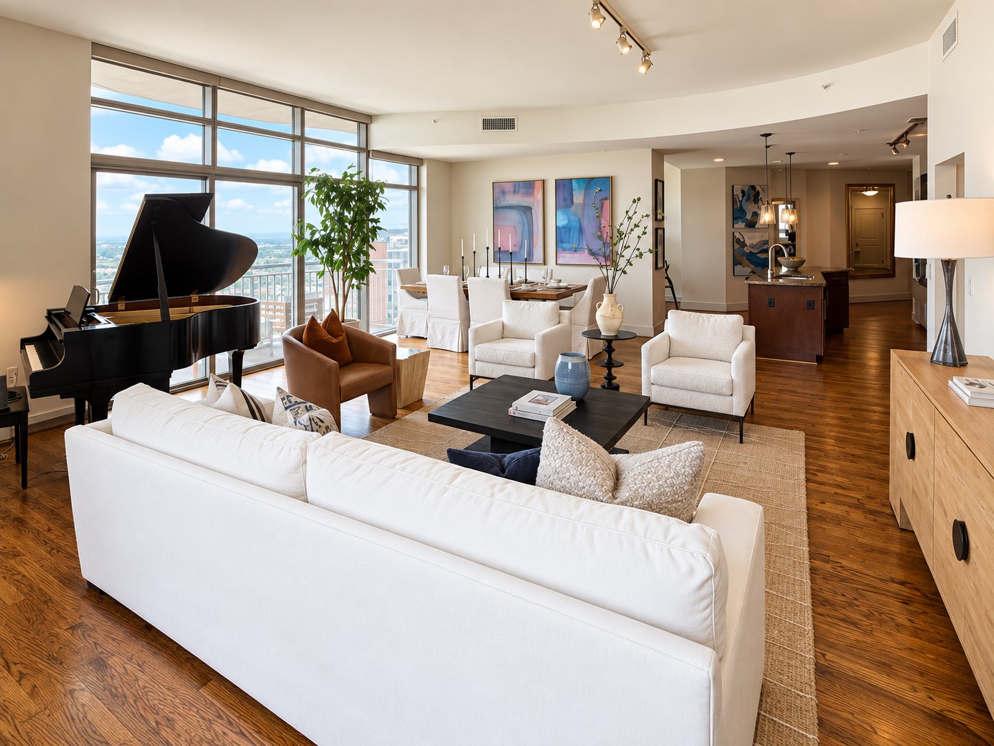 Generous proportions, soaring ceilings, beautiful hardwoods and abundant natural light give the main living area an unmistakable sense of ease. This is refined living without feeling formal, a home designed to be enjoyed, not simply admired.