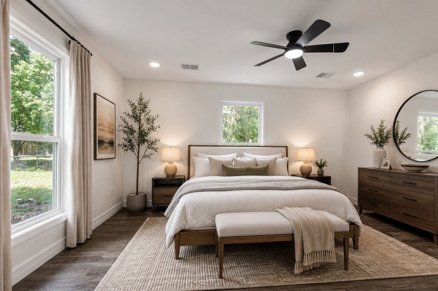 Virtual Staged Primary Bedroom Virtual Staged Primary Bedroom