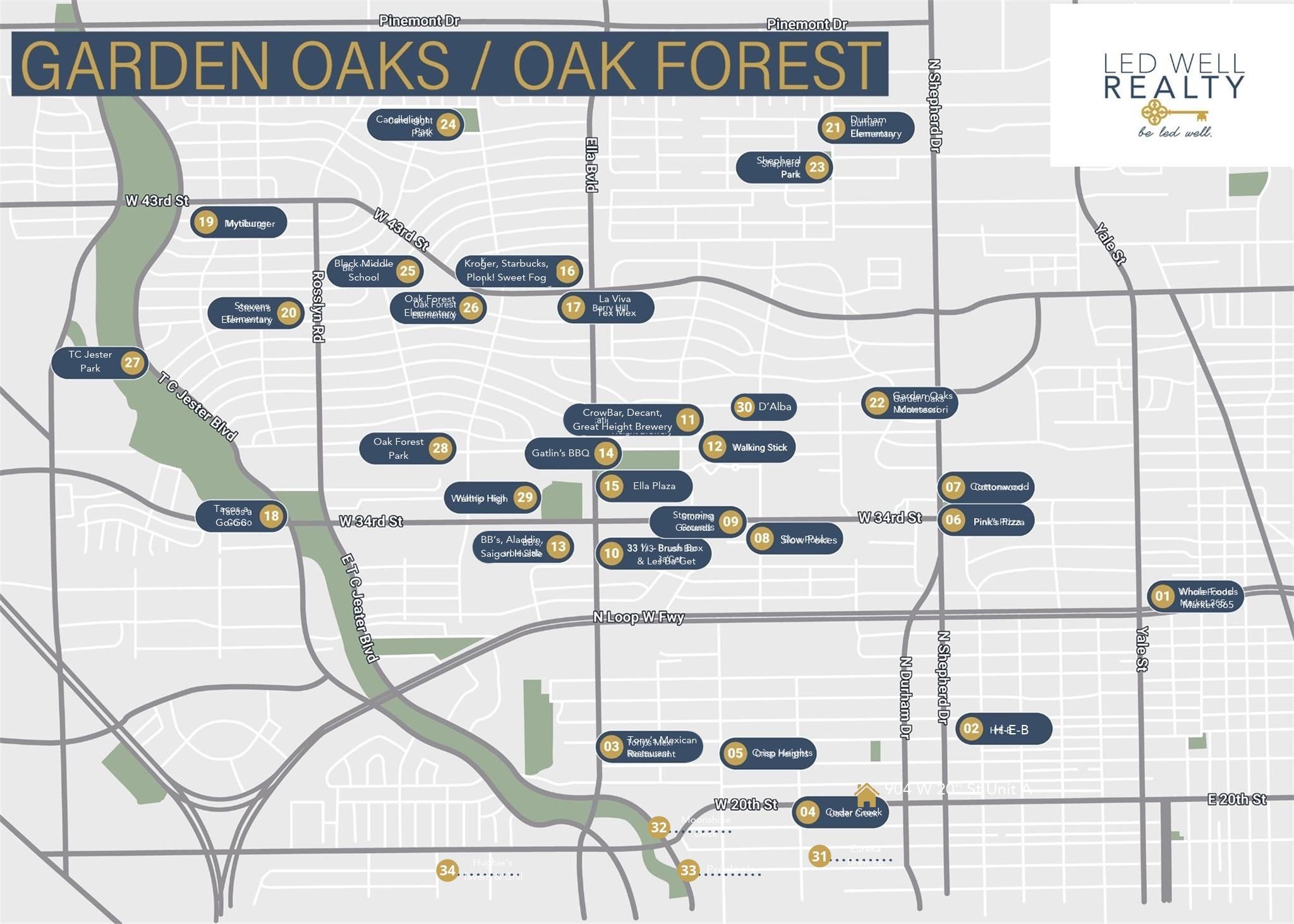 Close to all the dining and entertaining the Heights has to offer with also being close to the GOOF and major thoroughfares like 610, I10,and 45.