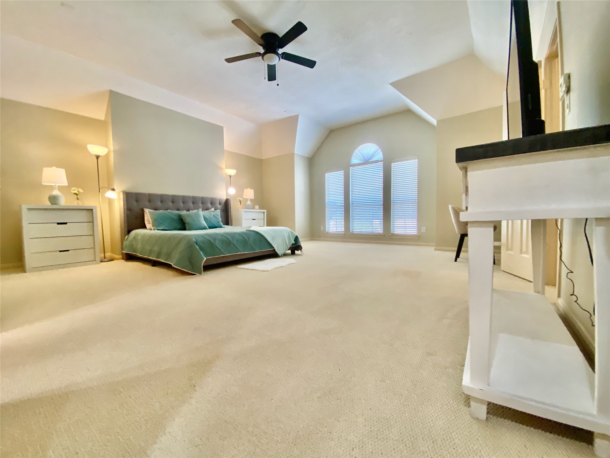 Primary is huge and offers a ton of natural light