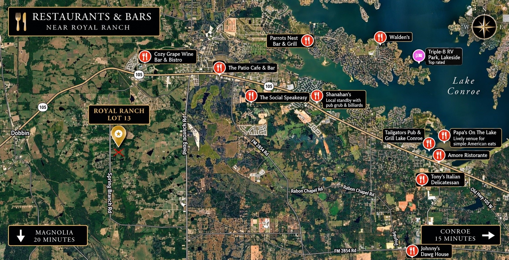Local Restaurants and Bars. Location pins may slightly vary. This is just a small sample of available options. Local Restaurants and Bars. Location pins may slightly vary. This is just a small sample of available options.
