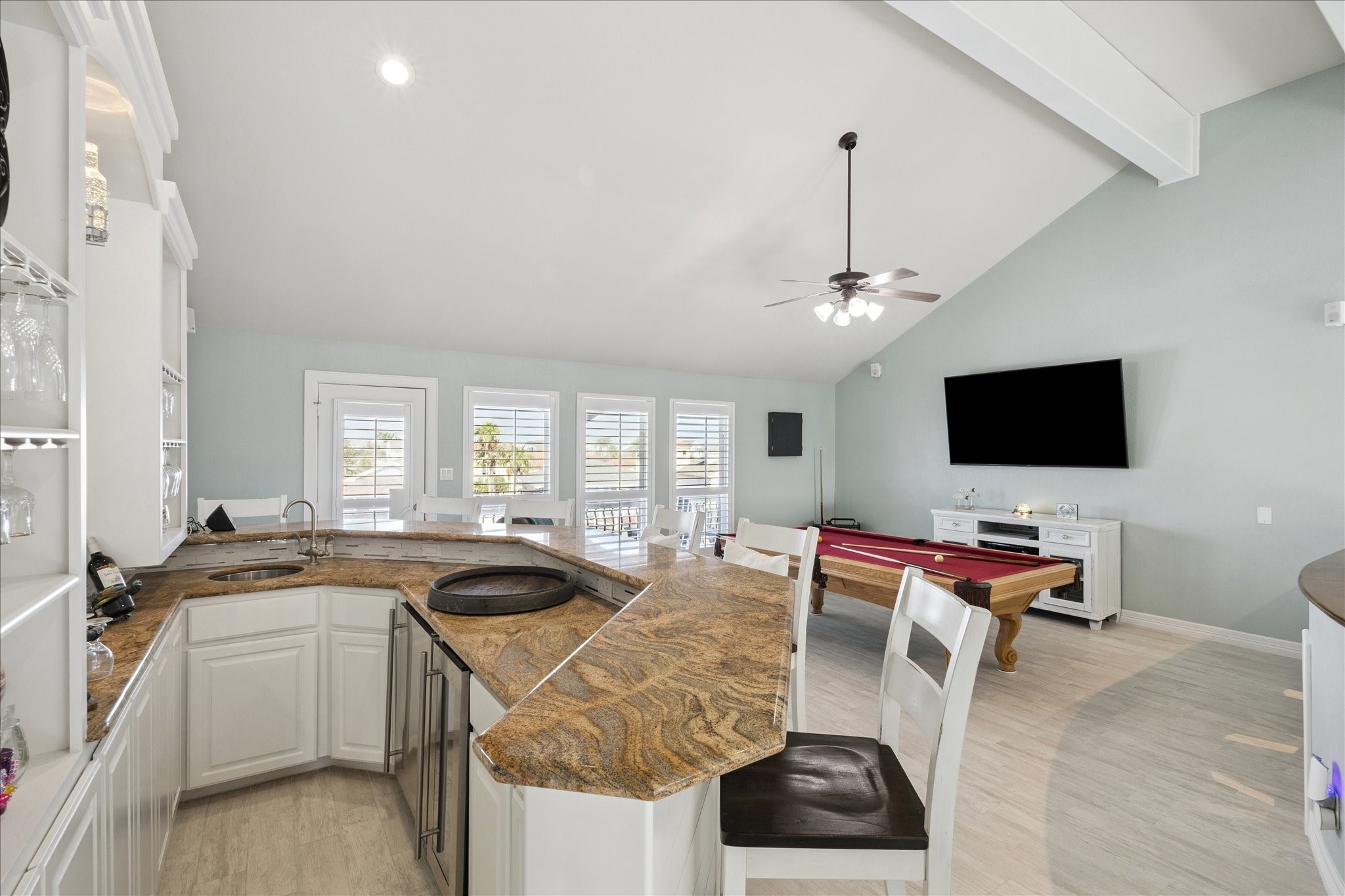 game room serving bar