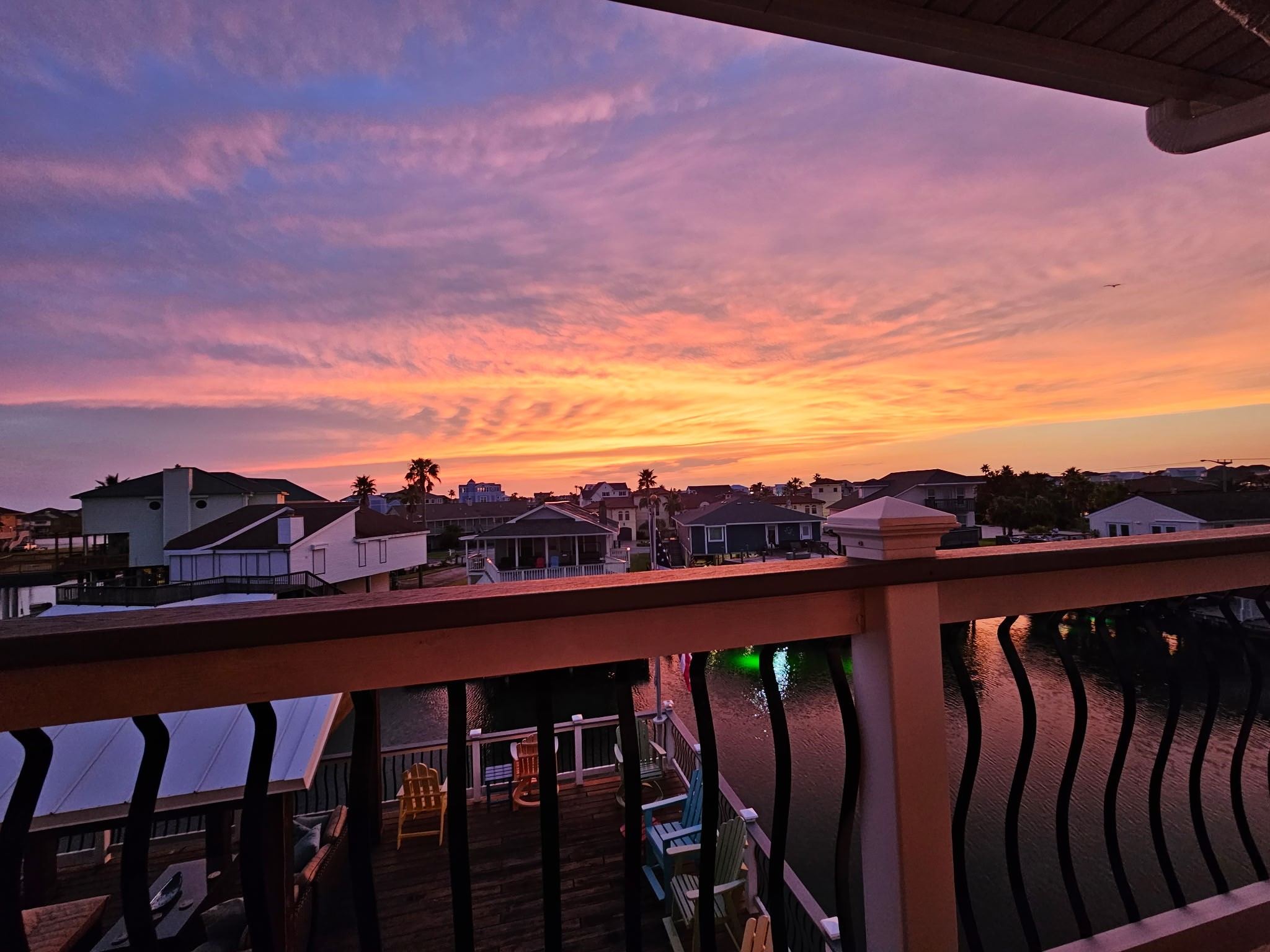 Sunset from your deck