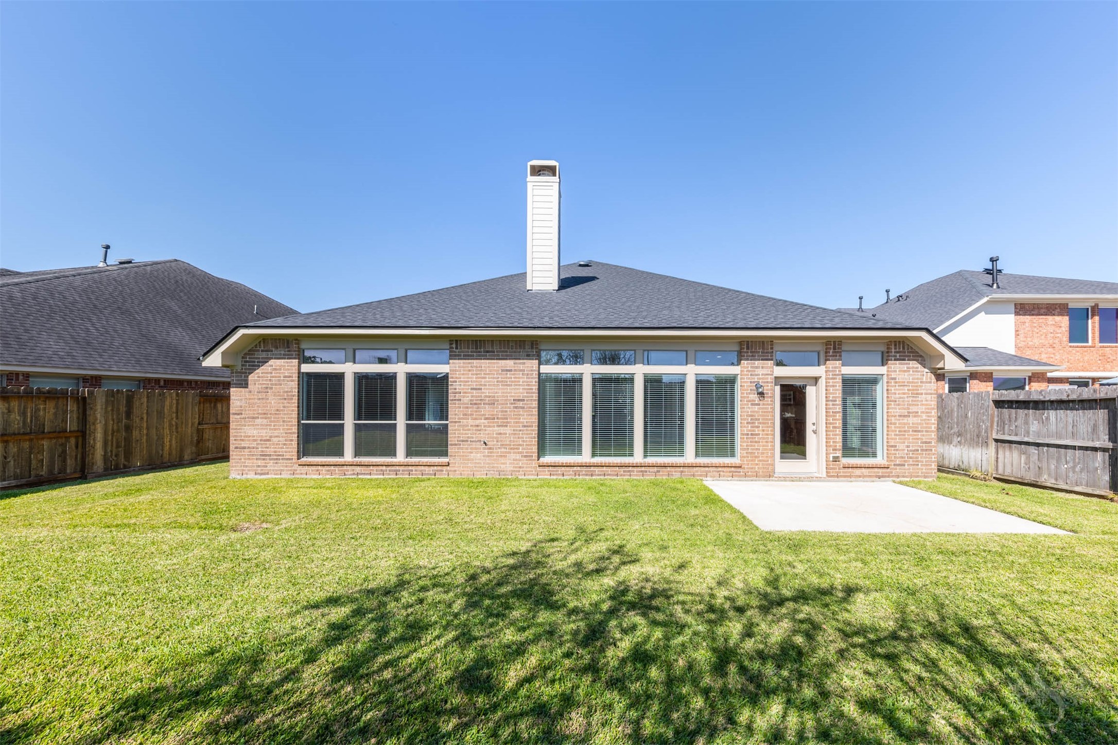 Step into the back yard to enjoy a peaceful afternoon or an evening under the stars with no back neighbors!