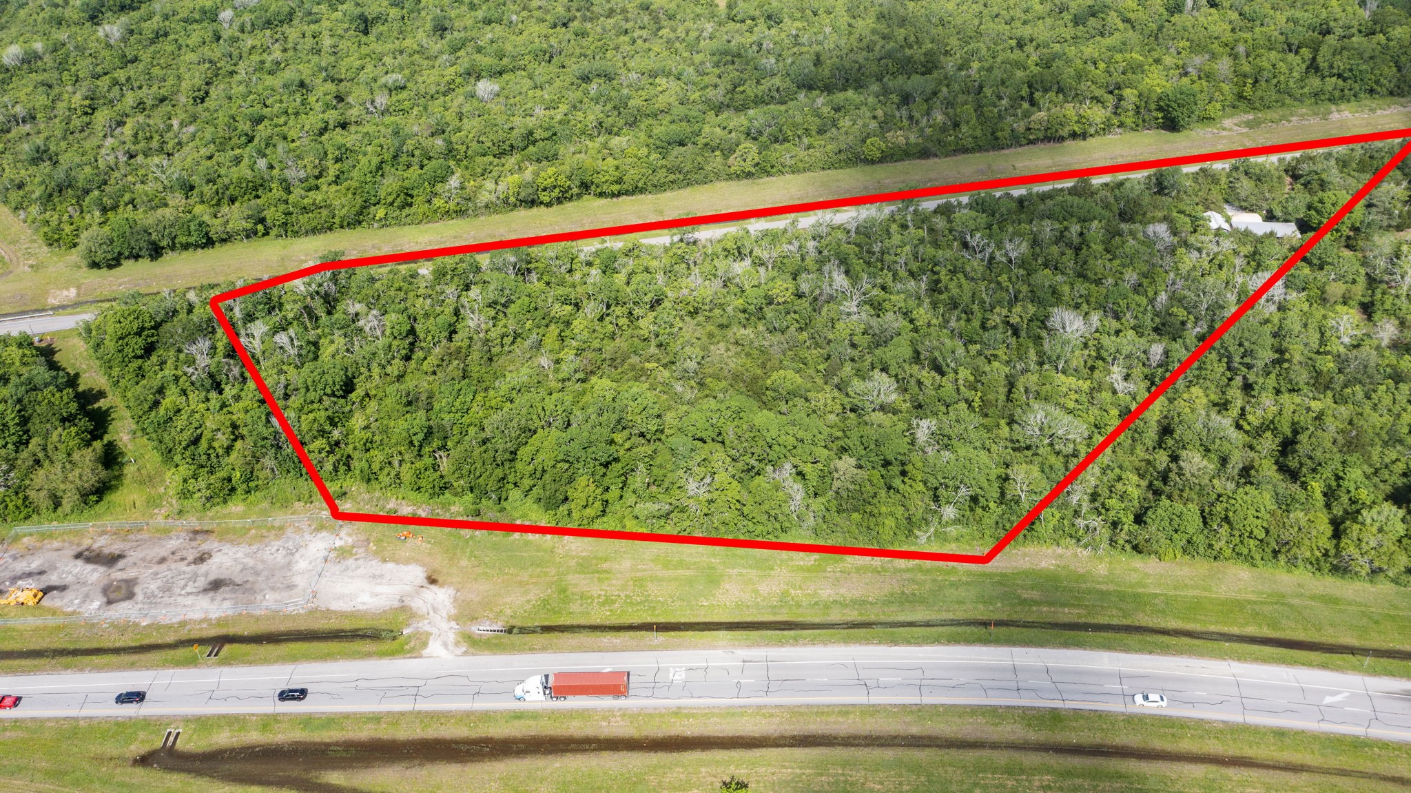 Red property lines are approximate location
