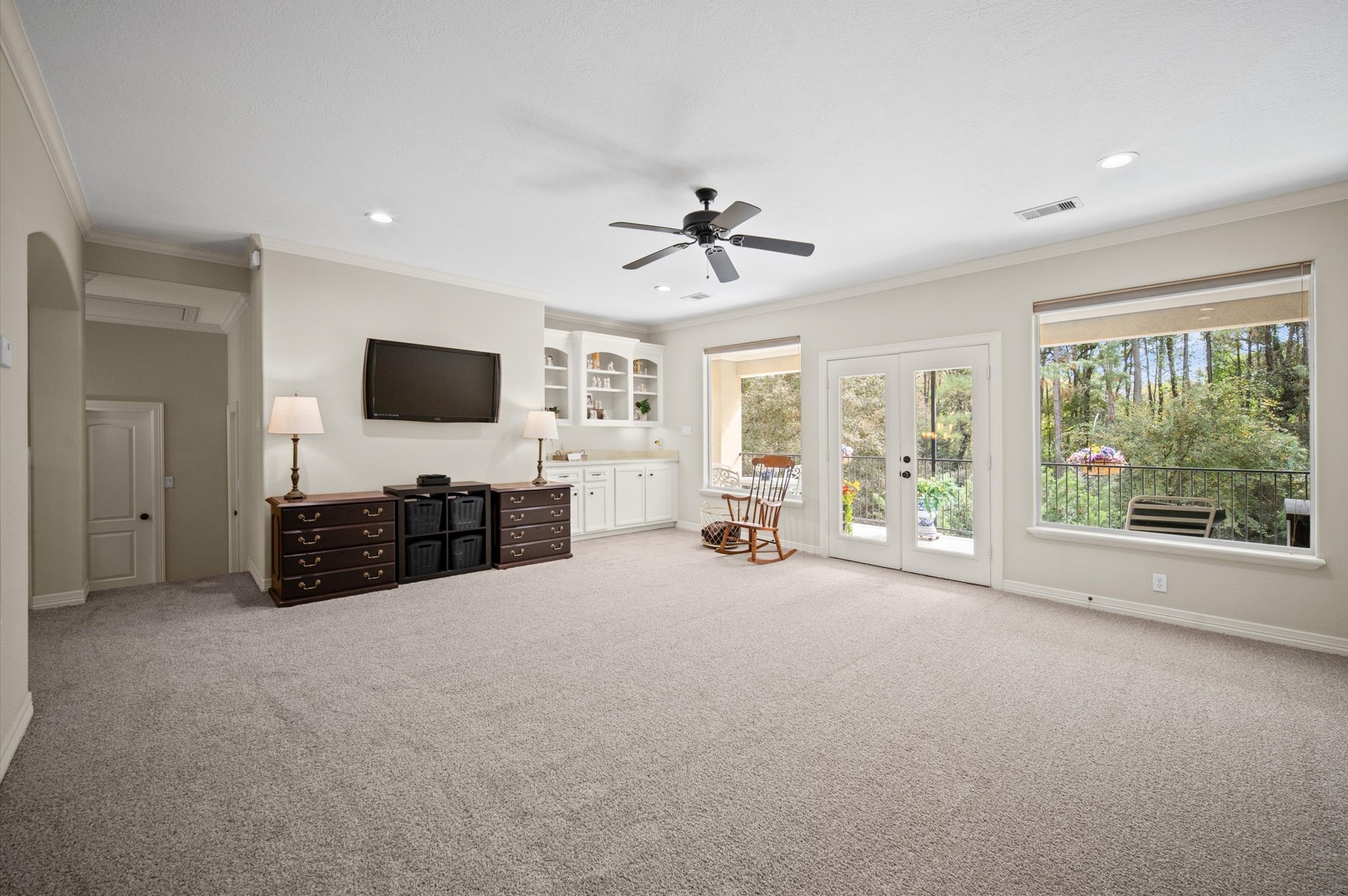 Additional view showcasing the room's generous size and natural light