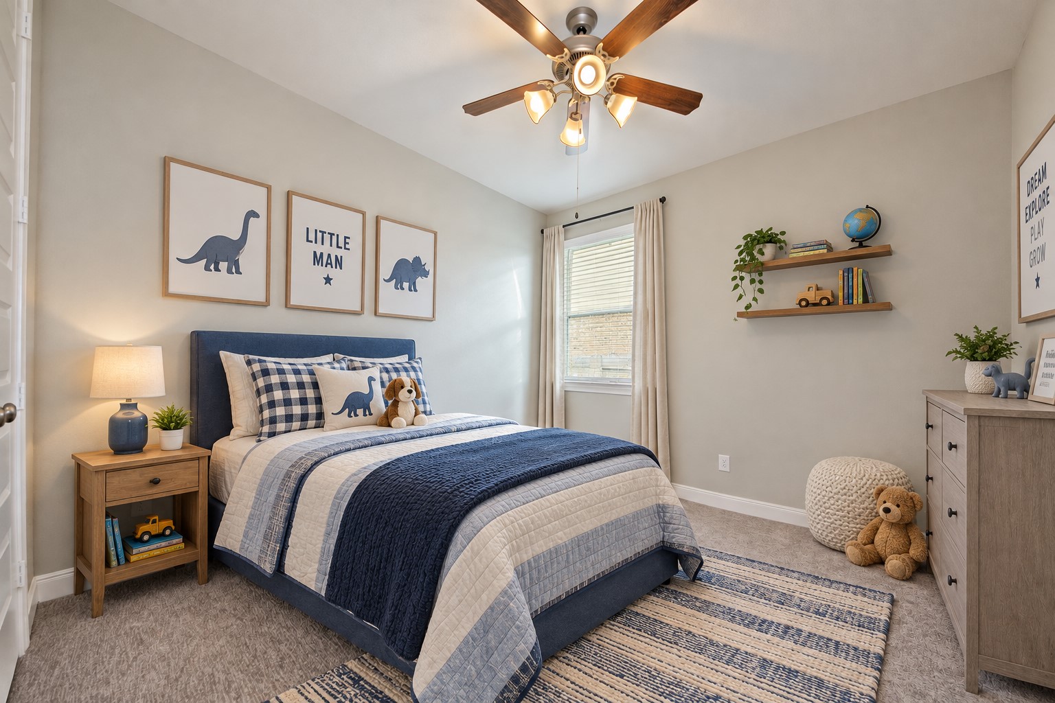 Guest Suite has High Ceilings and Ceiling Fan, Plush Carpet to sink your toes into and wonderful Walk In Closet! Guest Suite has it's own private Bathroom! This is a Fabulous Bedroom for that Teenager you may have or that Parent that needs their own private space also!