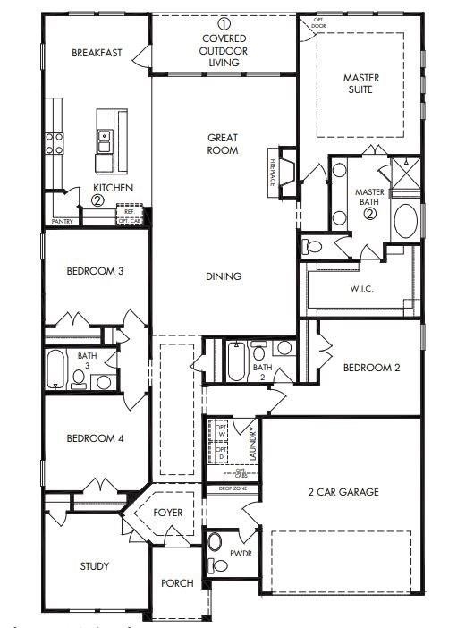 The stunning Open Floor Plan