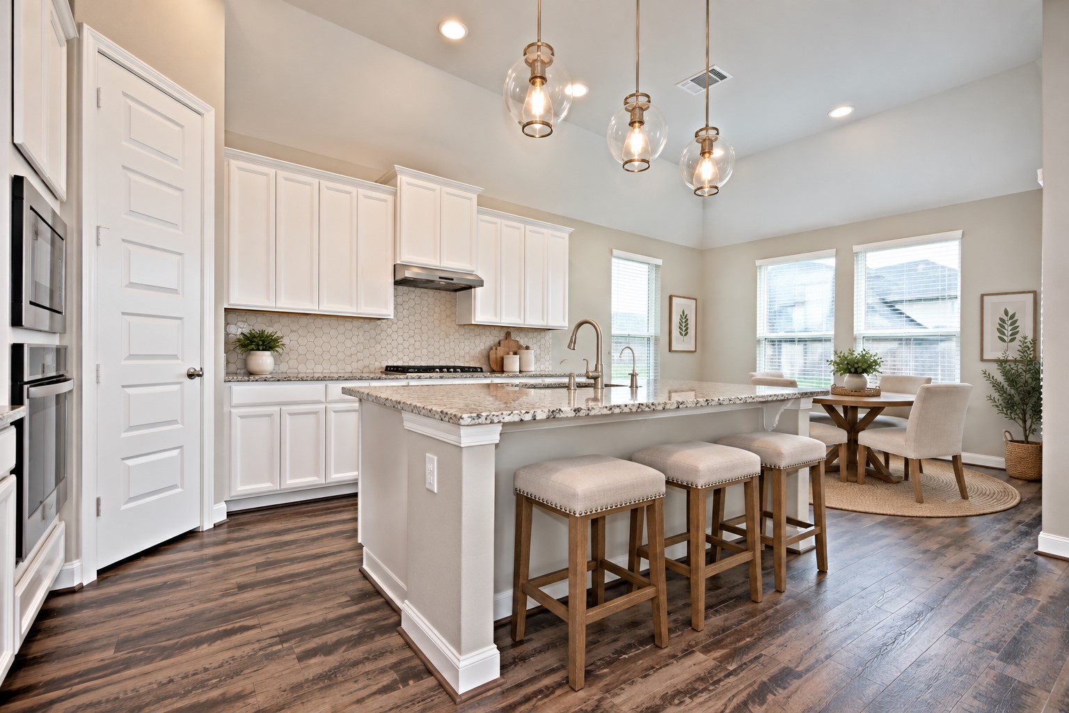 Wonderful Large Eat In Working Station Island with Gorgeous Upgraded Granite Counters! Amazing Upgraded Light Package throughout!
