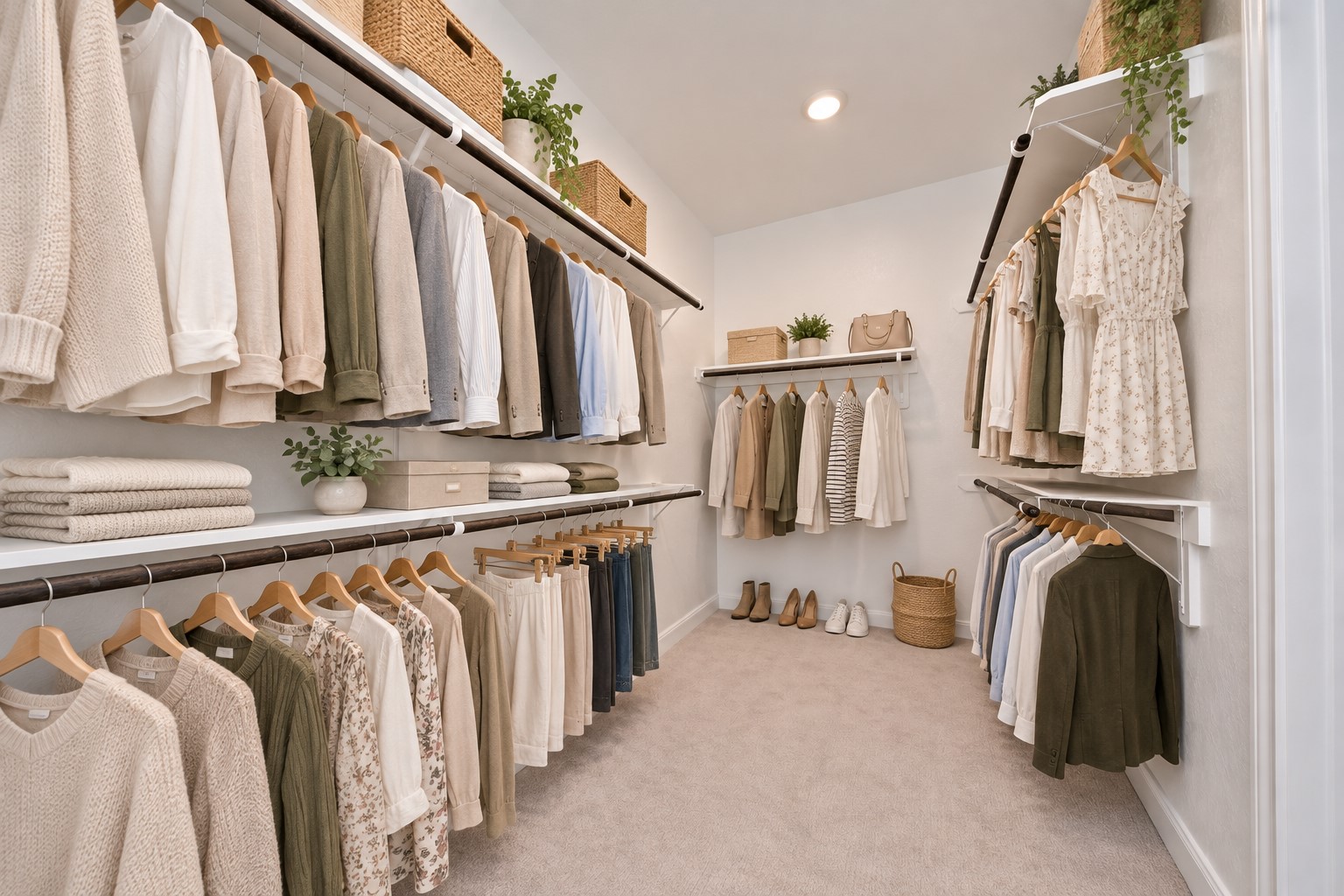 Yes, Huge Walk In Closet and this is only one side of the Closet!