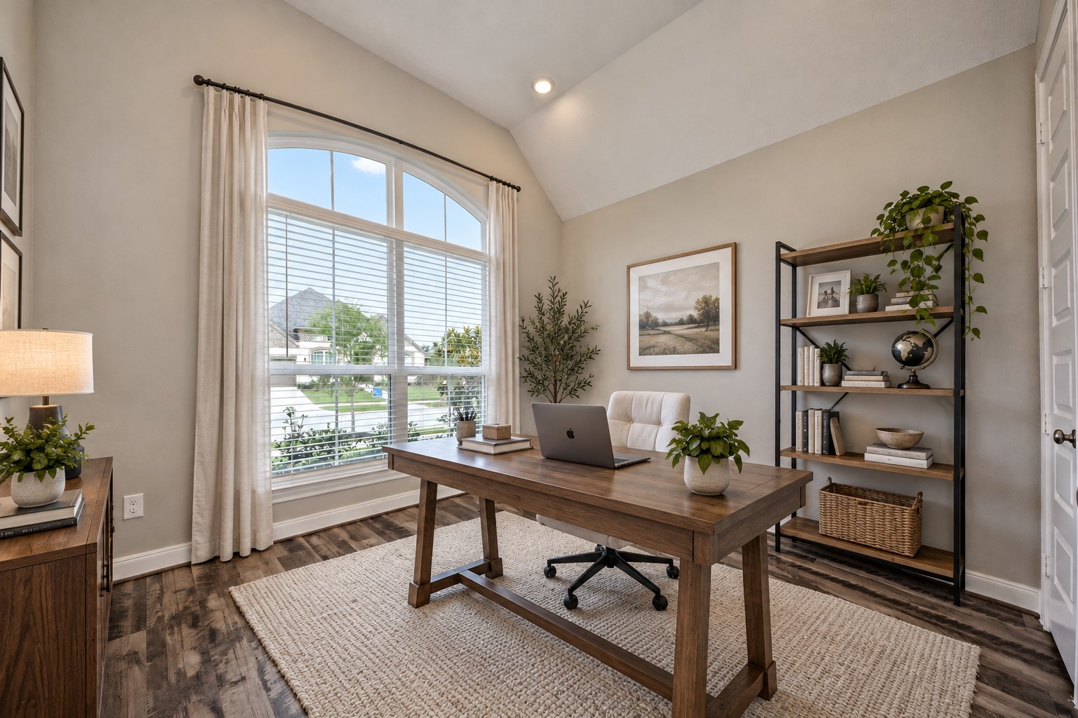 Outstanding Study/ 5 Bedroom! Study has High Barrel Ceilings with Recessed Lighting, and Walk In Closet! Need that Home Office to work out of, here it is! Make that call!