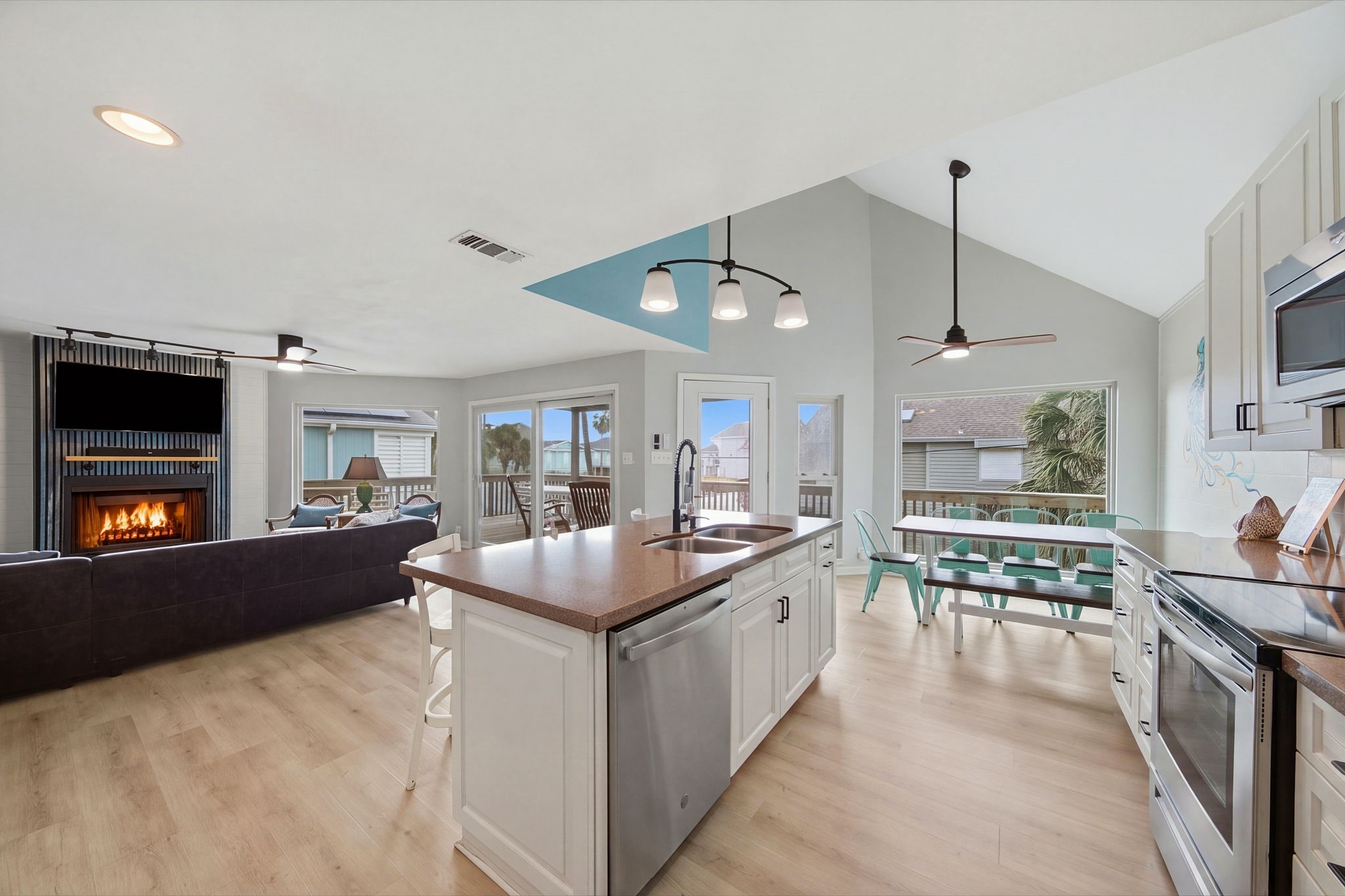 TWO Primary Suites. Cargo Lift. THREE Full Baths. Convenience, elegance, fully furnished. -Own the Island!