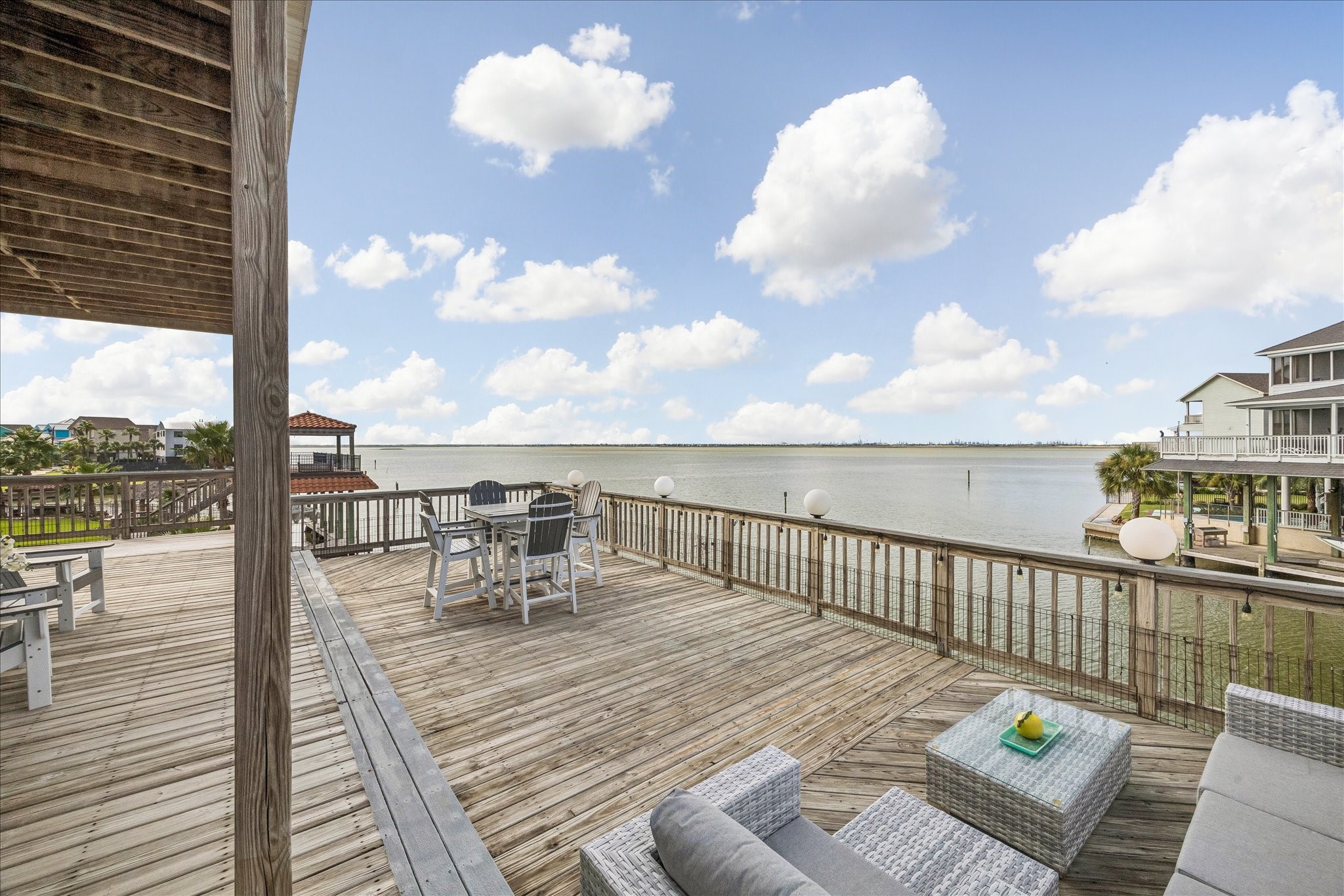 Enjoy incredible Bay views from the generous second-level balcony, offering plenty of room for outdoor furnishings.