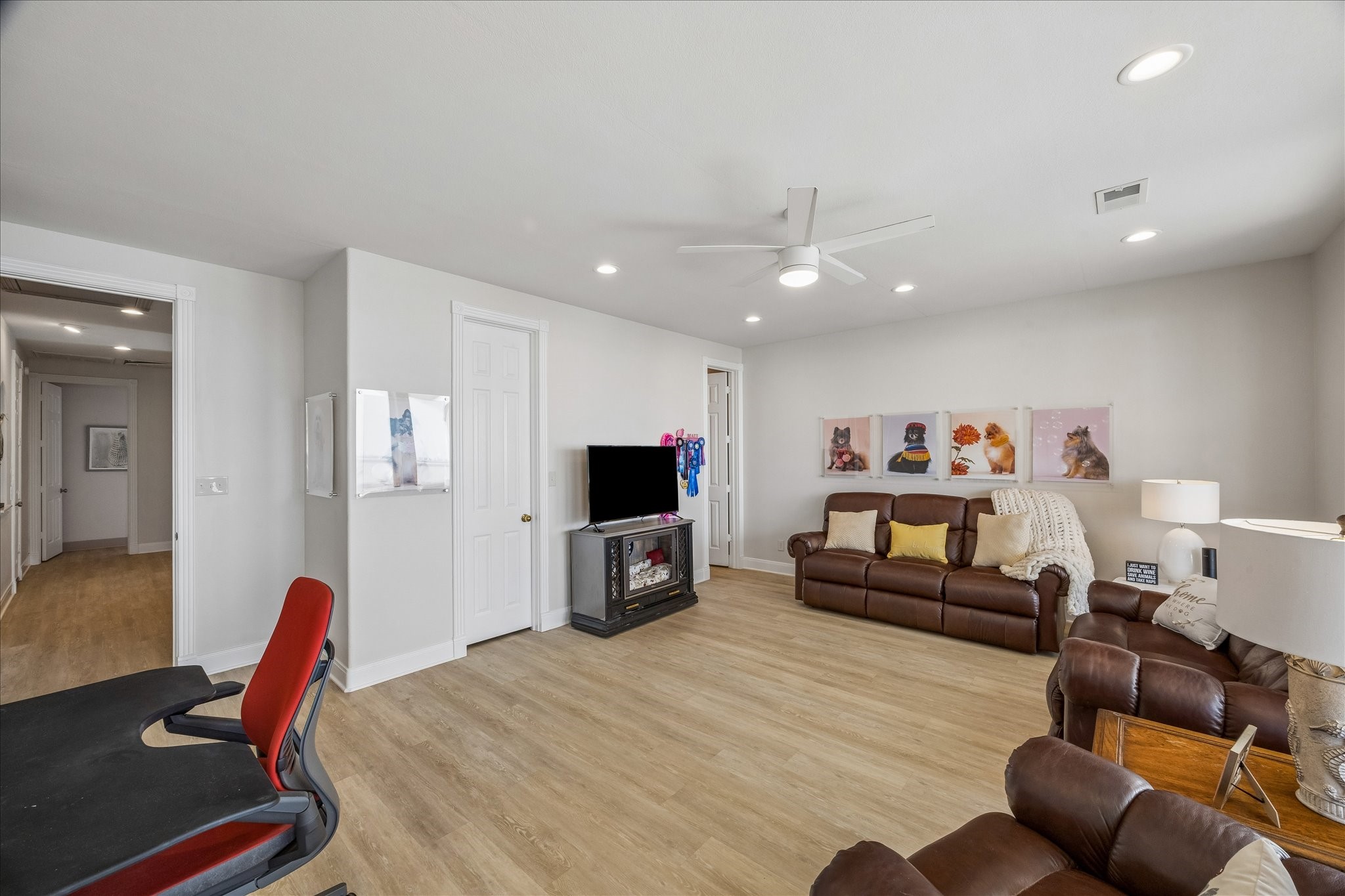 2nd primary bedroom is currently being used as an additional relax room overlooking the Bay.