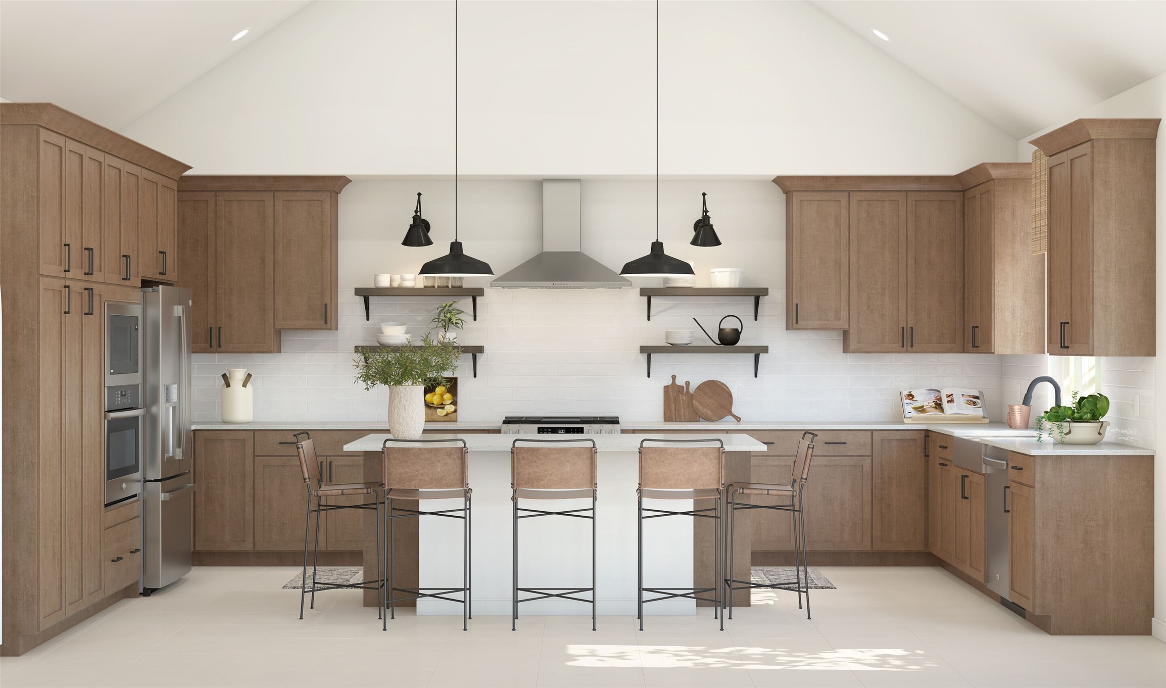 Gourmet island kitchen (*Artist rendering used for illustration purposes only. Colors/finishes may differ from the ones currently selected in the home.)