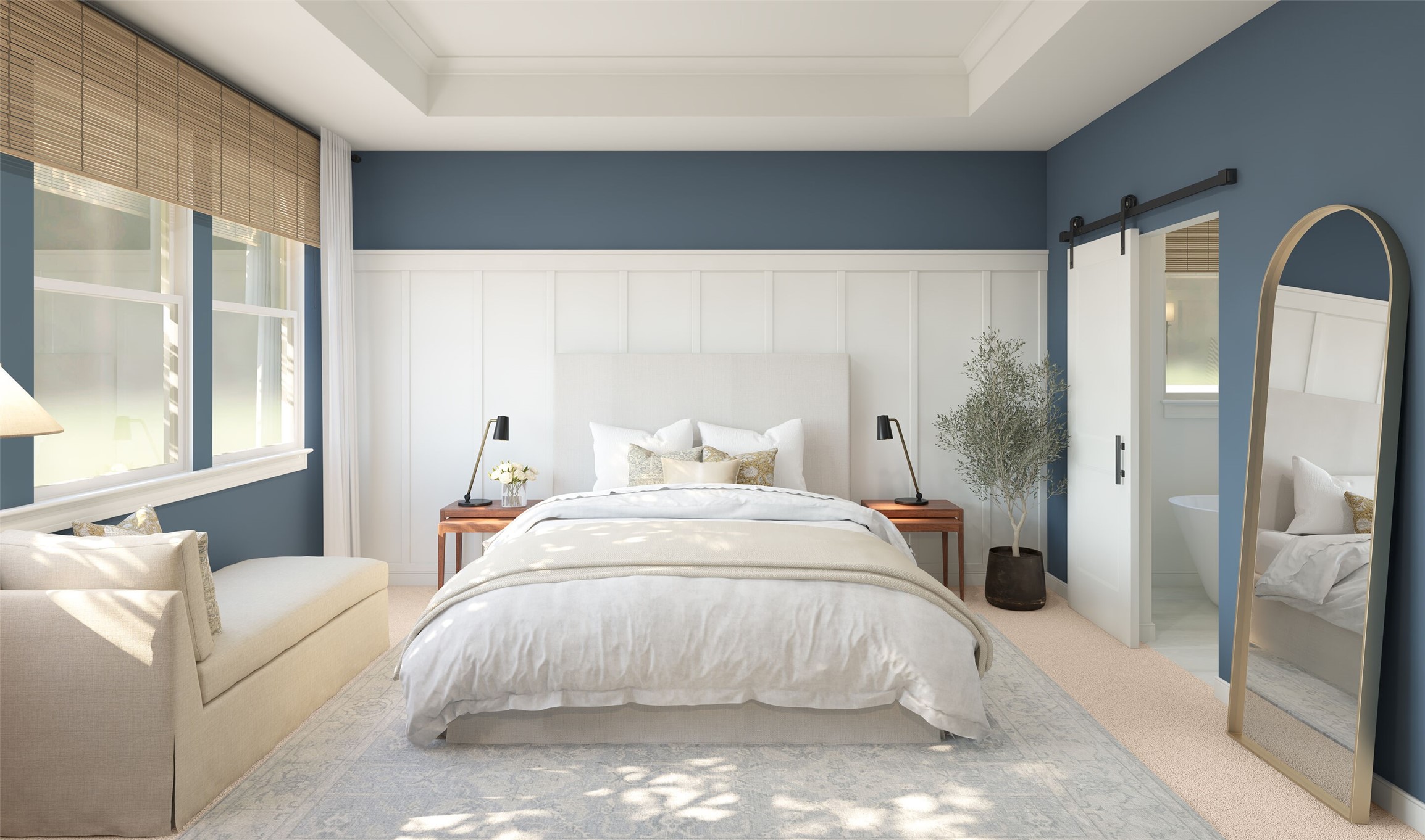 Spacious primary suite (*Artist rendering used for illustration purposes only. Colors/finishes may differ from the ones currently selected in the home.)