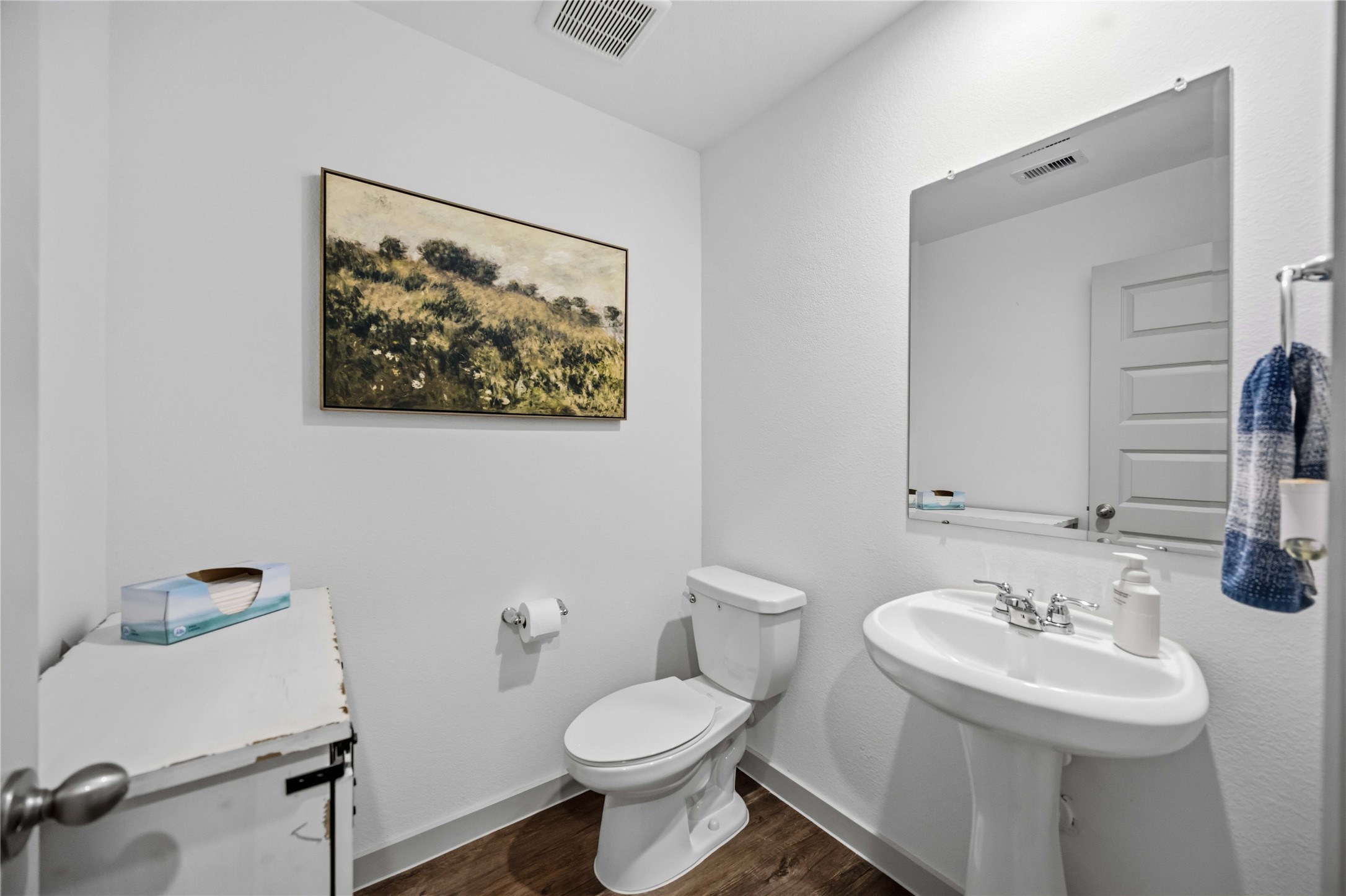 This is a half bath.