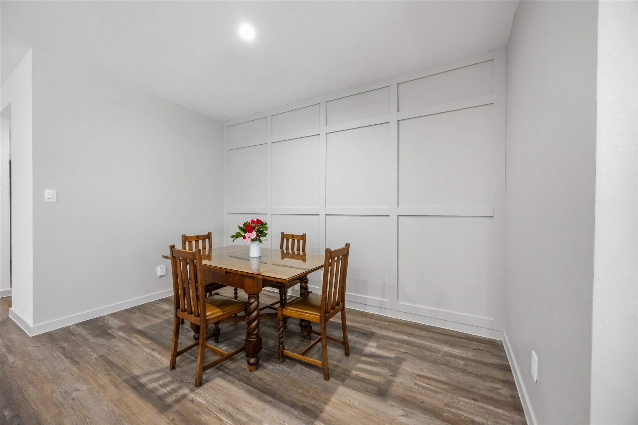 This home is ready for your decor.  The home offers fresh paint.