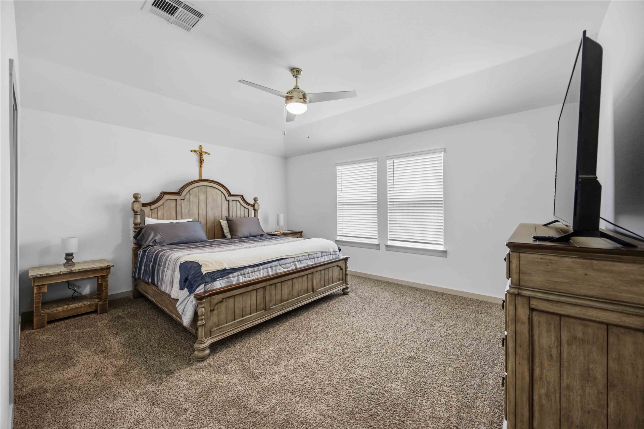 WOW!  Look at the size of this primary bedroom.