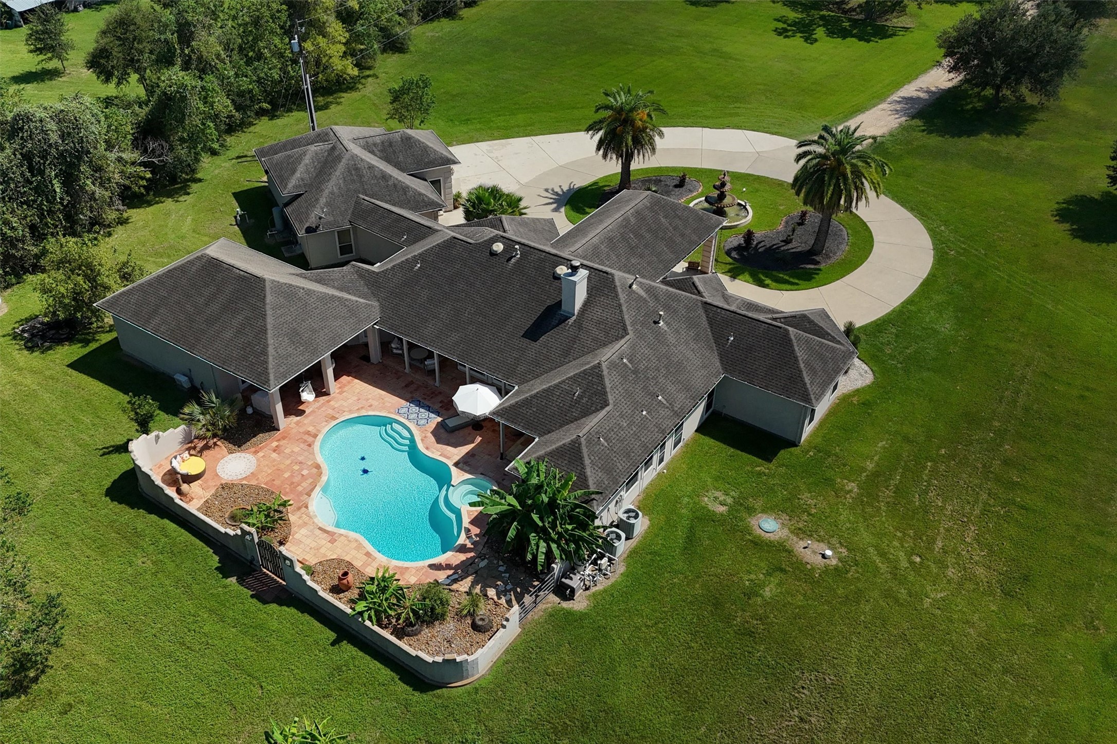 Pool, spa and wrap around covered patio Pool, spa and wrap around covered patio