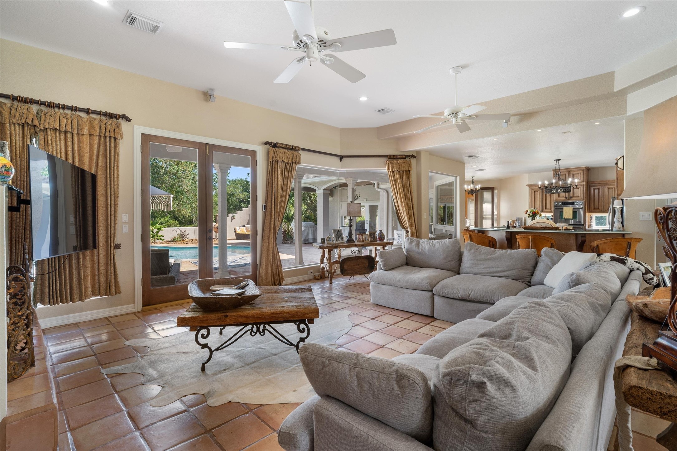 Open concept living space