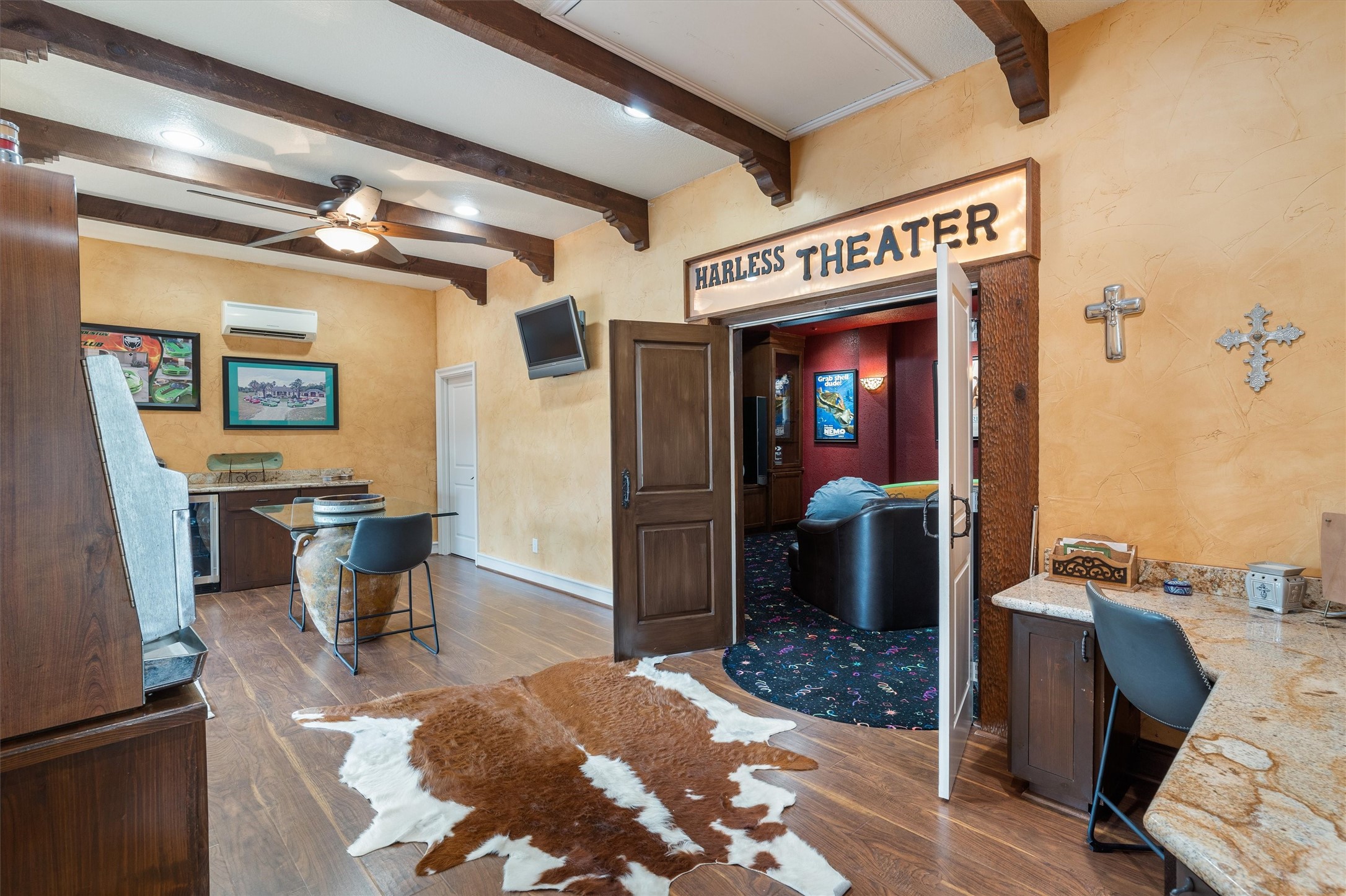 Game room, leading into the media room!