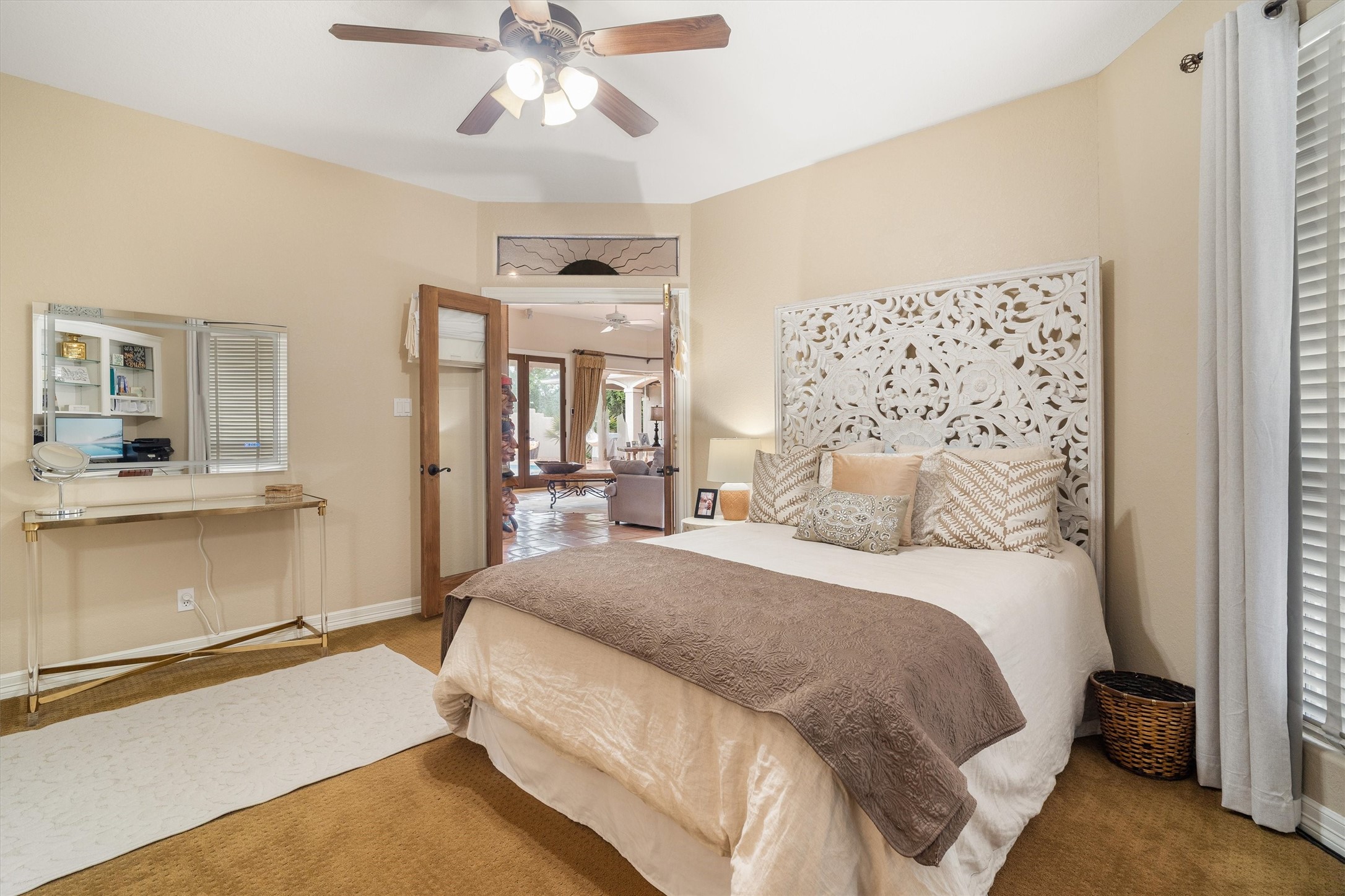 Third bedroom is spacious and overlooks front yard