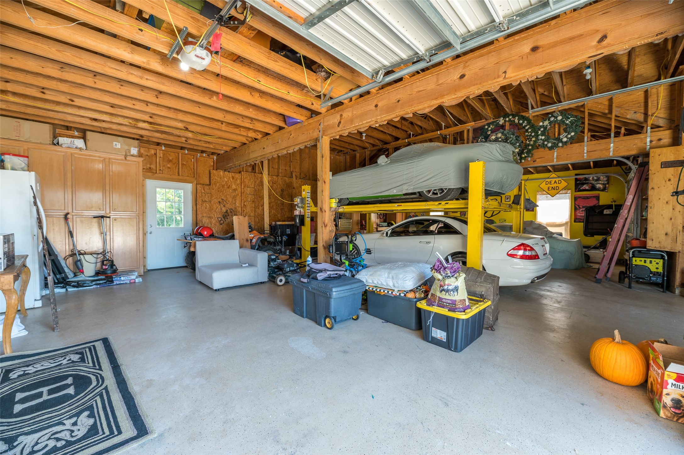 5 car garage with space for an RV, boat with high rack or space for a car lift