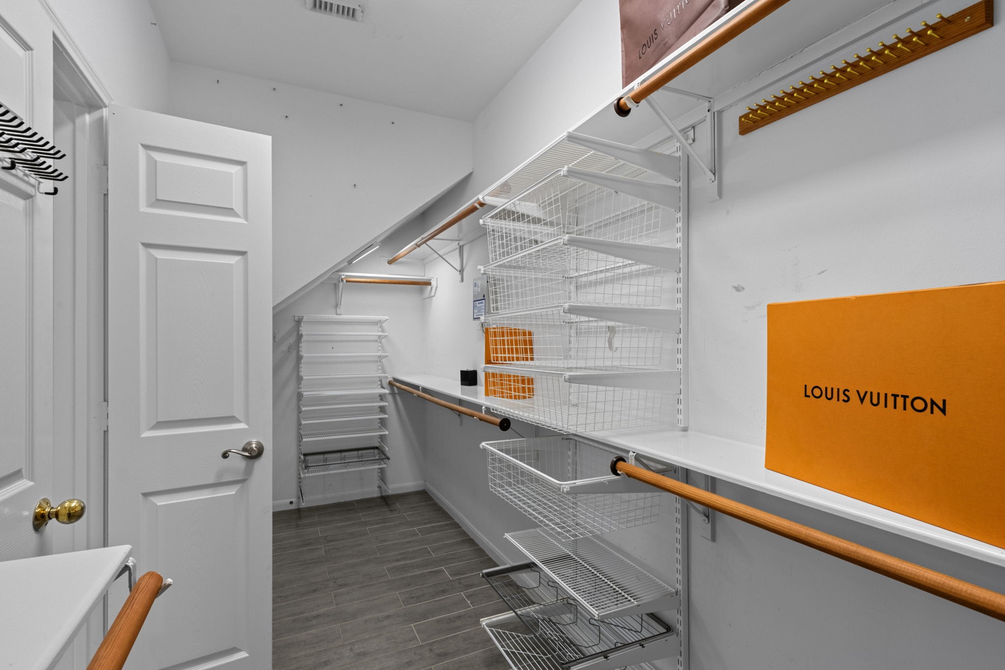 Large walk-in primary closet