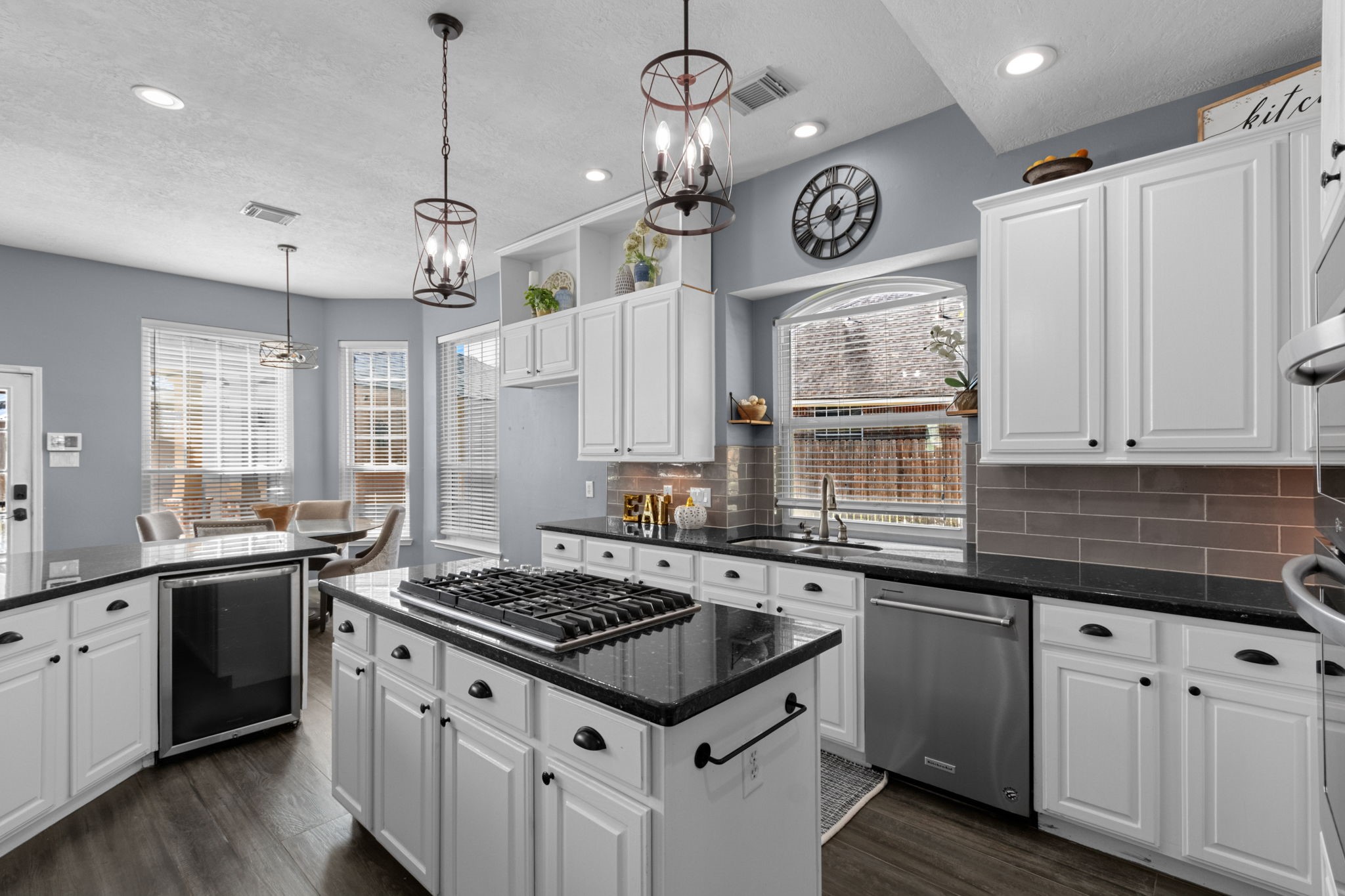 Five-burner gas cooktop