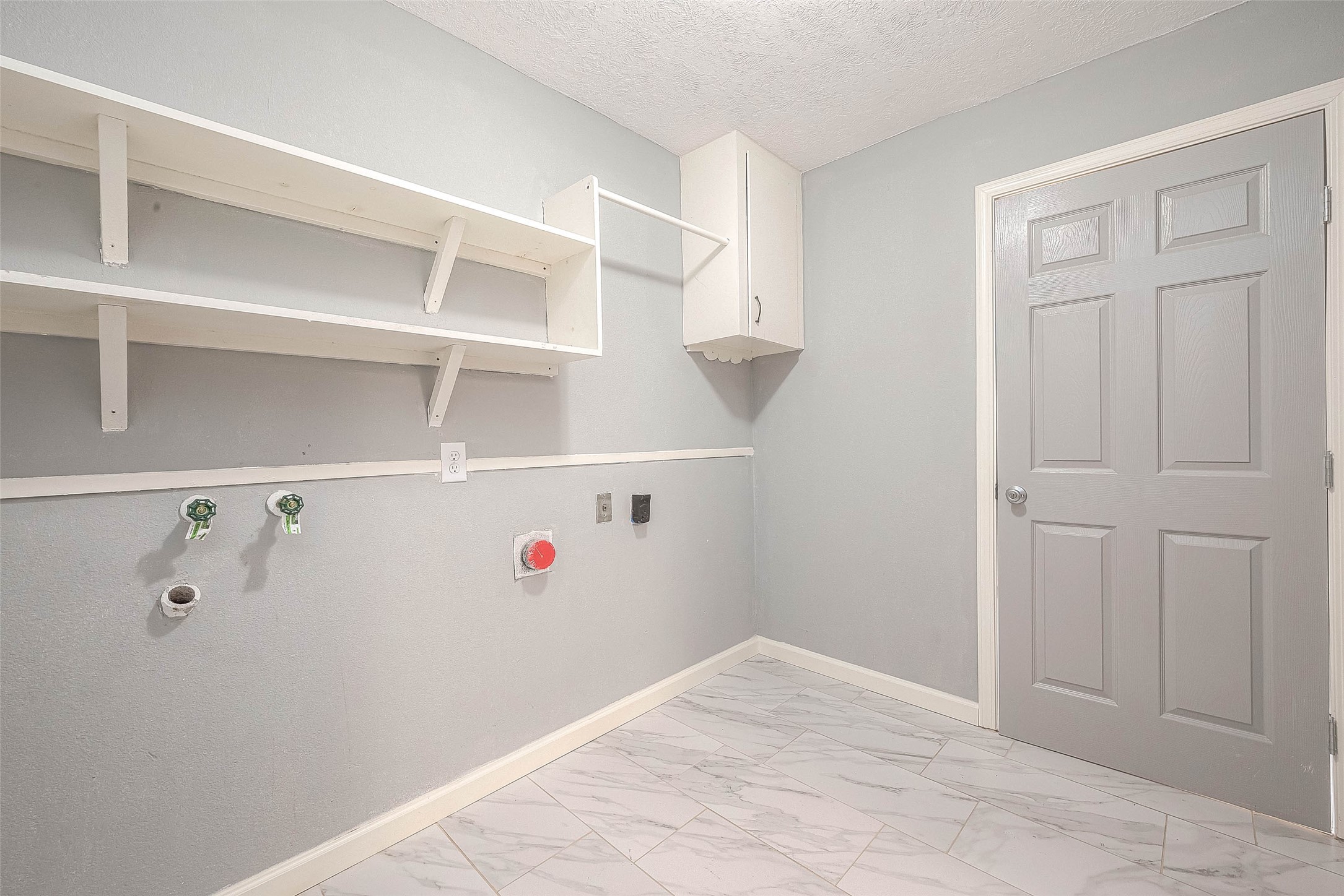 Utility room inside the home.