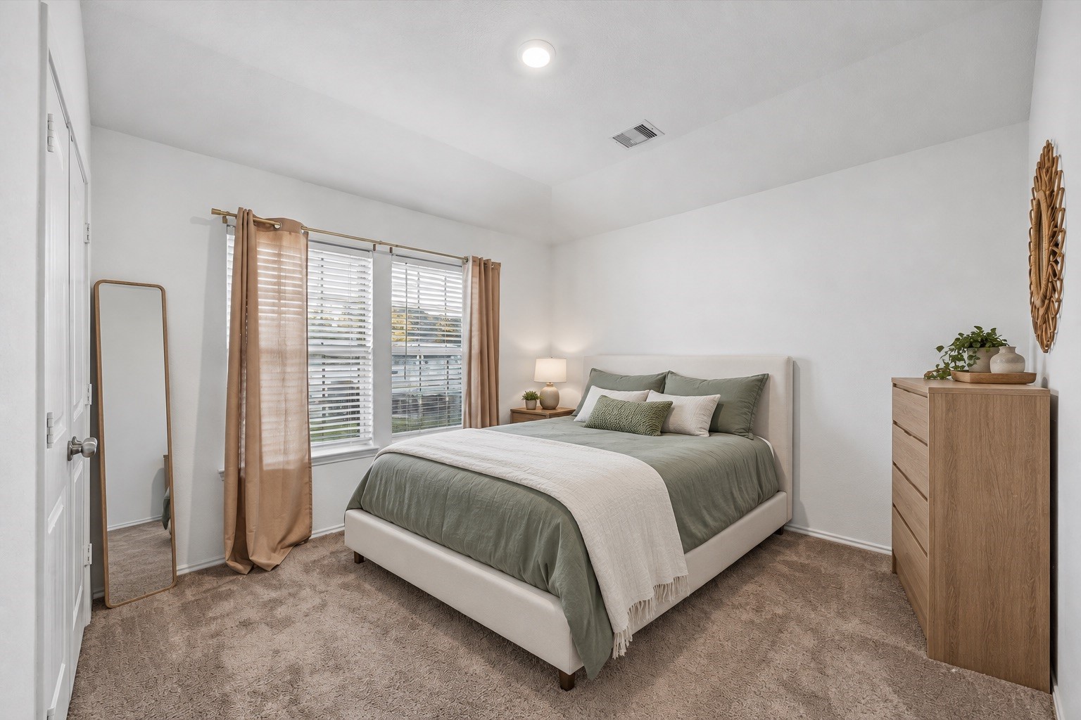 Secondary bedroom with large window