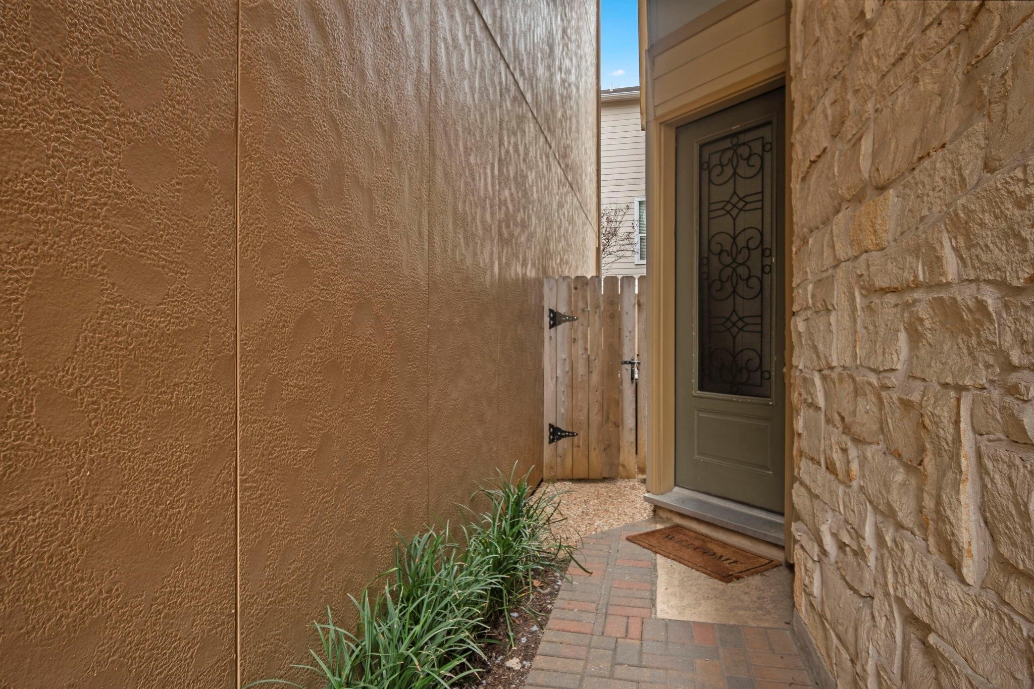 Welcoming front entry.
