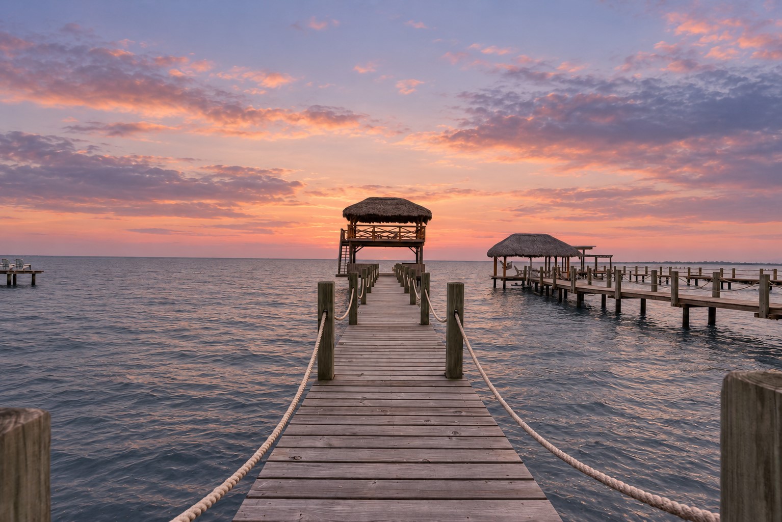 A COVERED BOAT LIFT OFFERS CONVENIENT WATER ACCESS FROM THE PRIVATE DOCK.