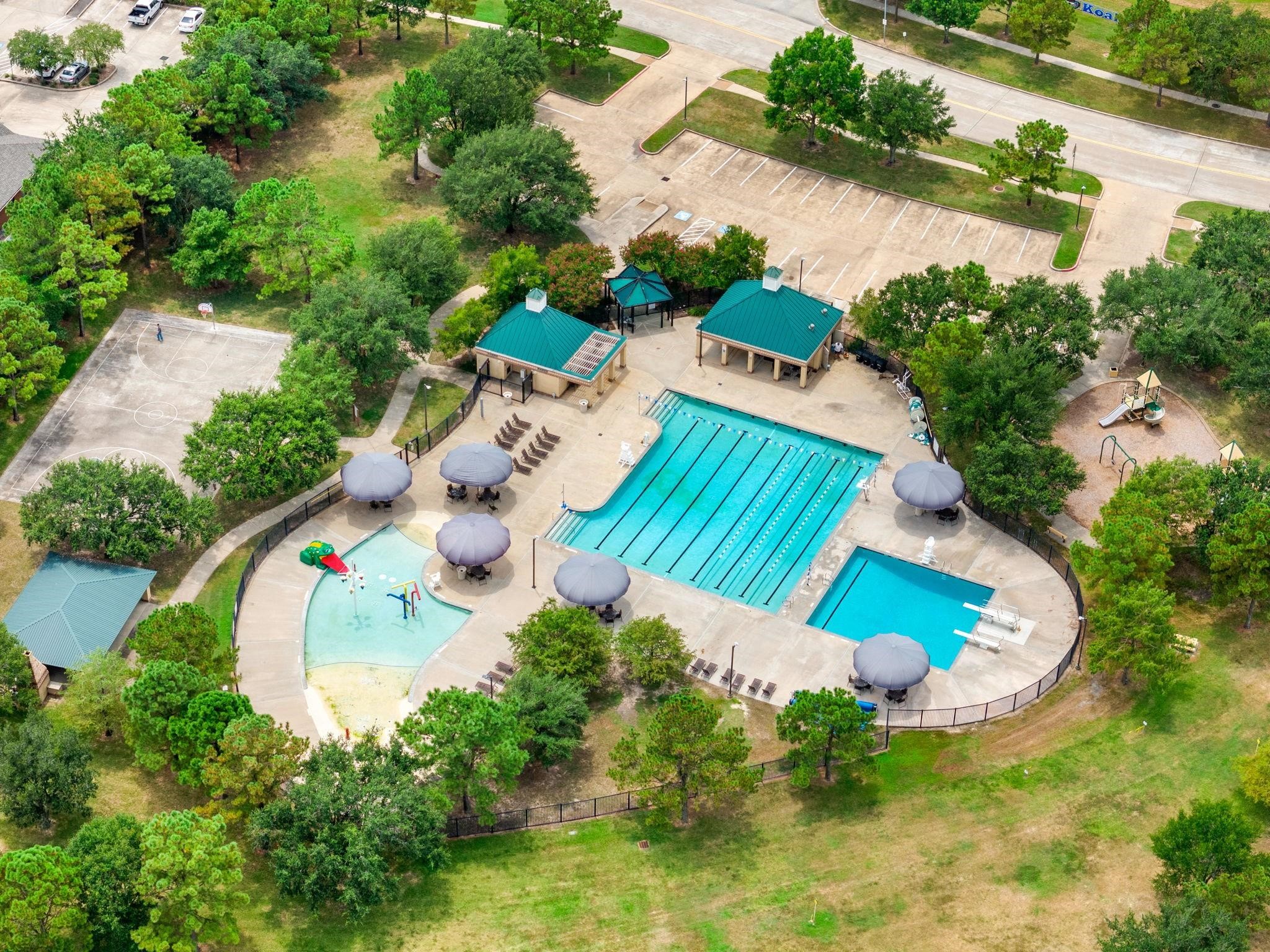 Some of the amazing Cinco Ranch amenities. If you live in Cinco Ranch, you can access any pool or amenity within the community.
