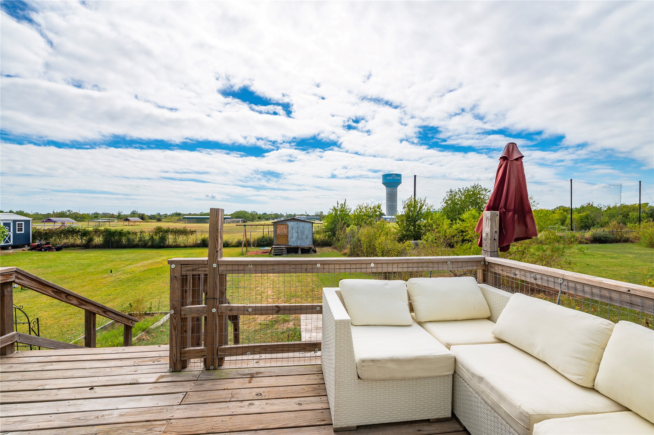 Enjoy peaceful sunrises and sunsets from the views off the back deck.