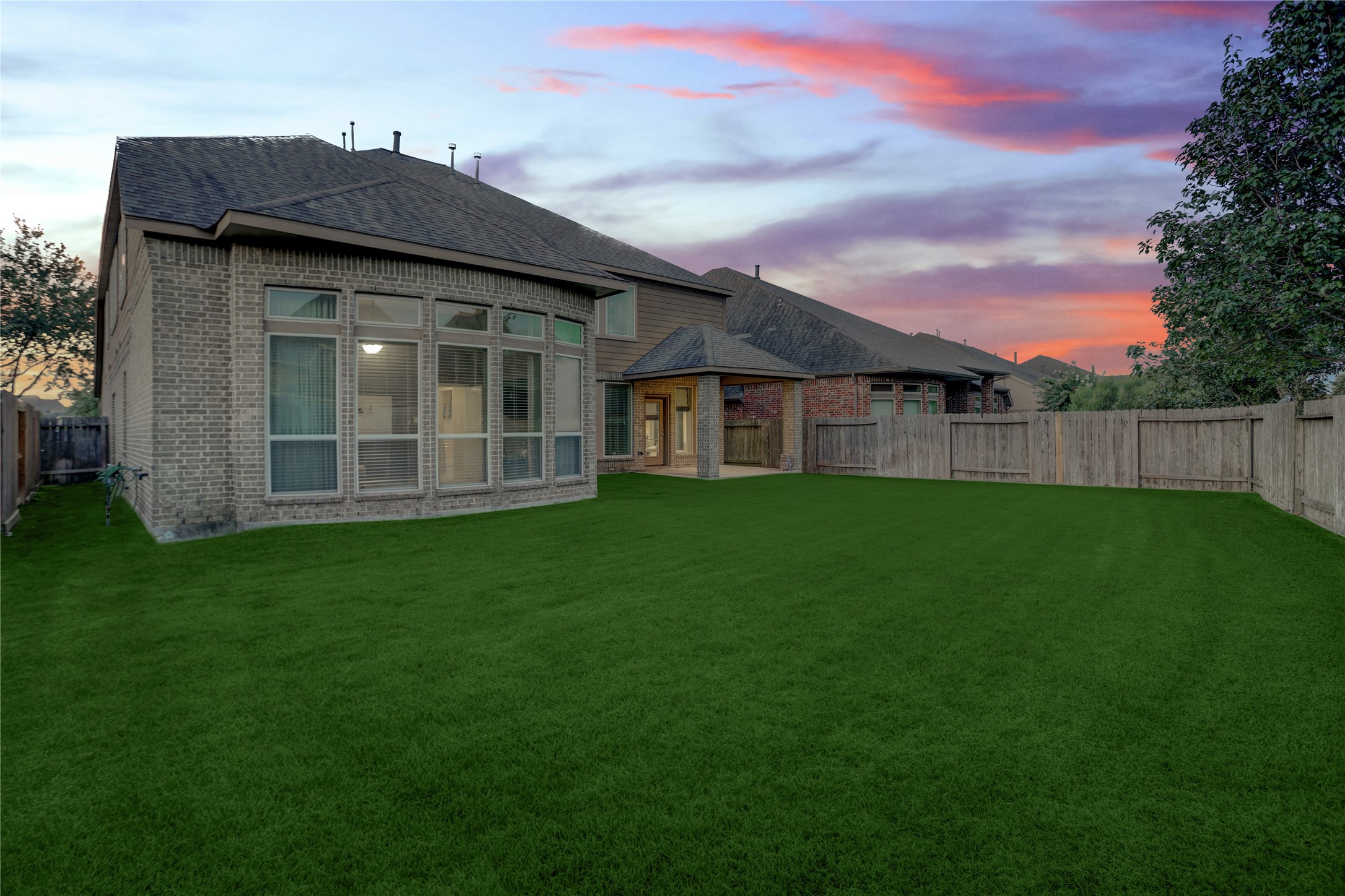 Imagine summer afternoons by a future pool, evenings around a fire pit, and weekends spent entertaining family and friends. This expansive backyard offers the space and flexibility to bring your outdoor vision to life.