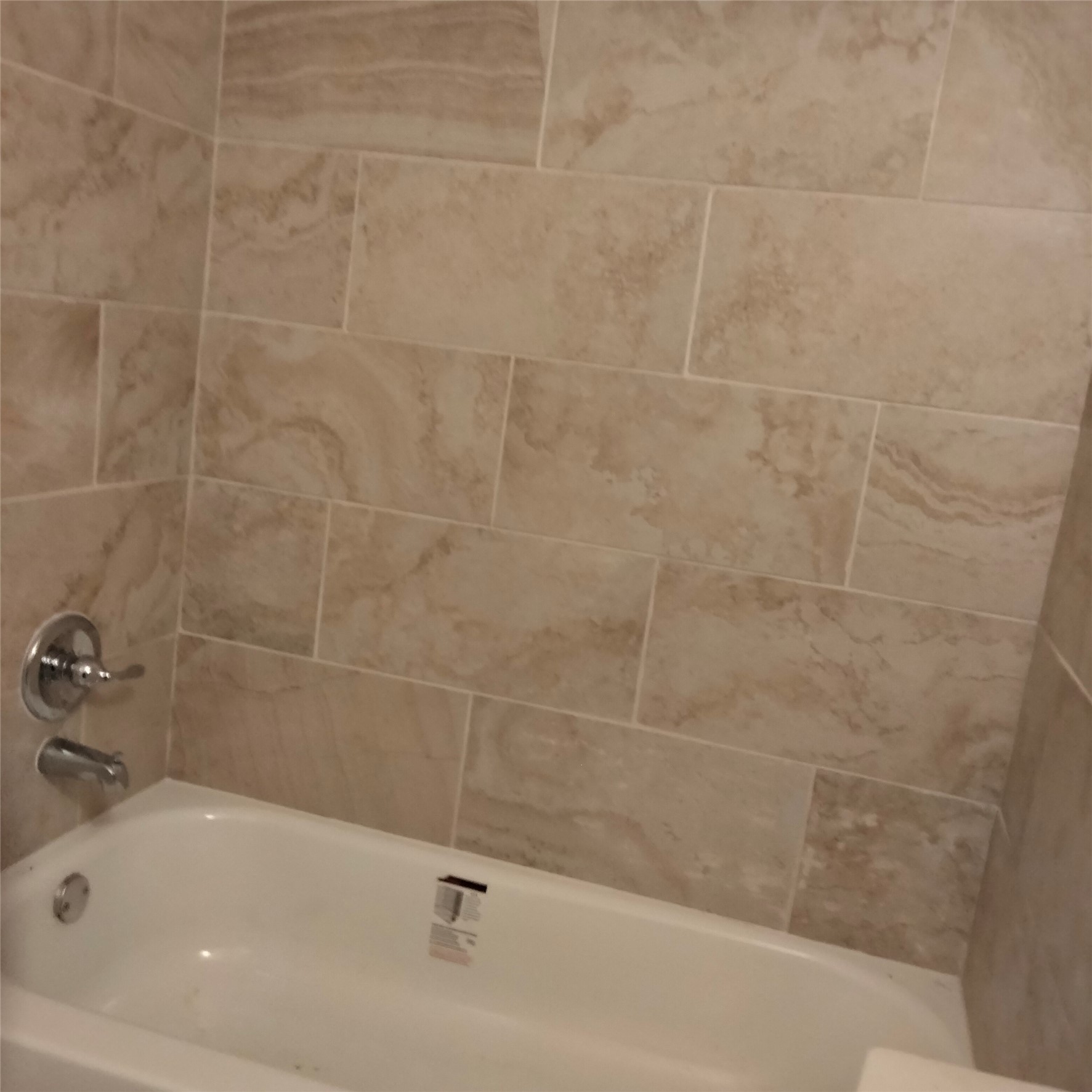 Hall bath tub/shower combo