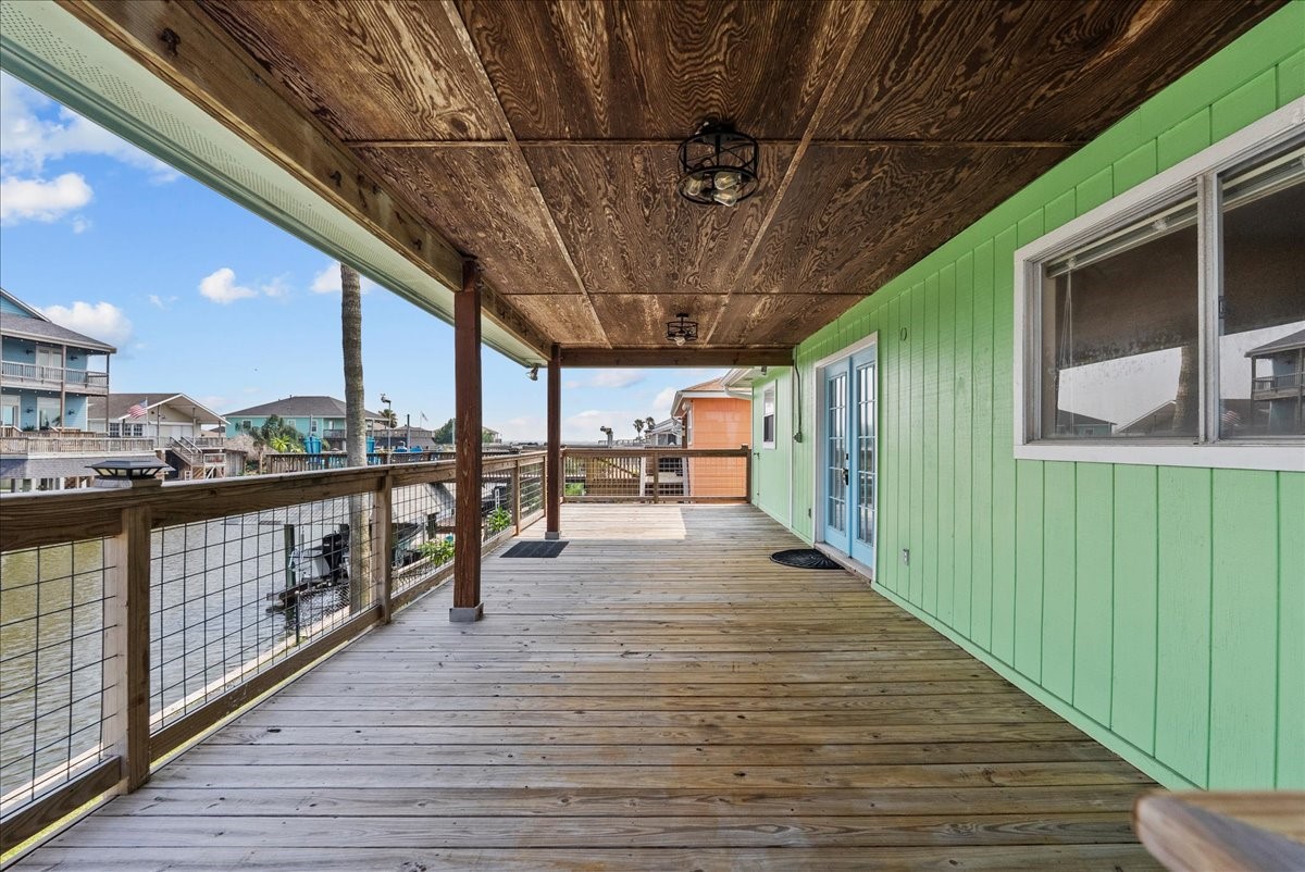 Relax, unwind, and enjoy peaceful waterfront views from your spacious covered deck.