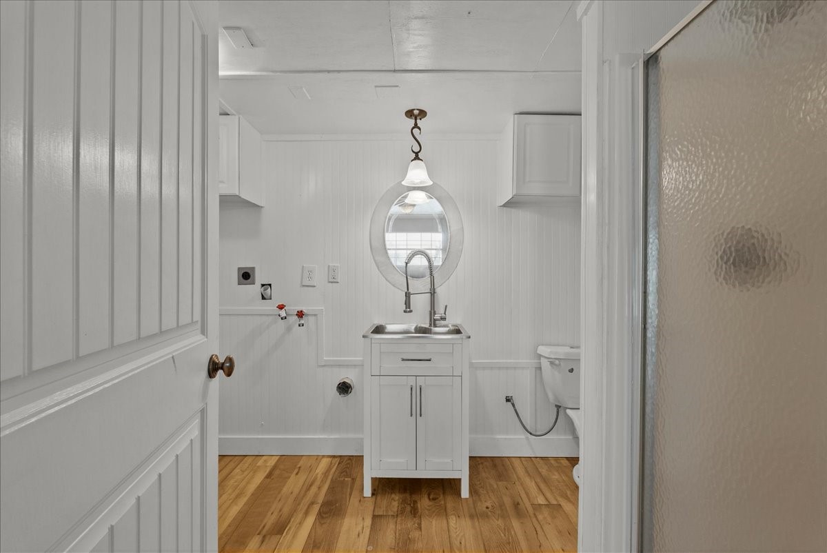 Large Bathroom on first floor with washer/dryer hookups