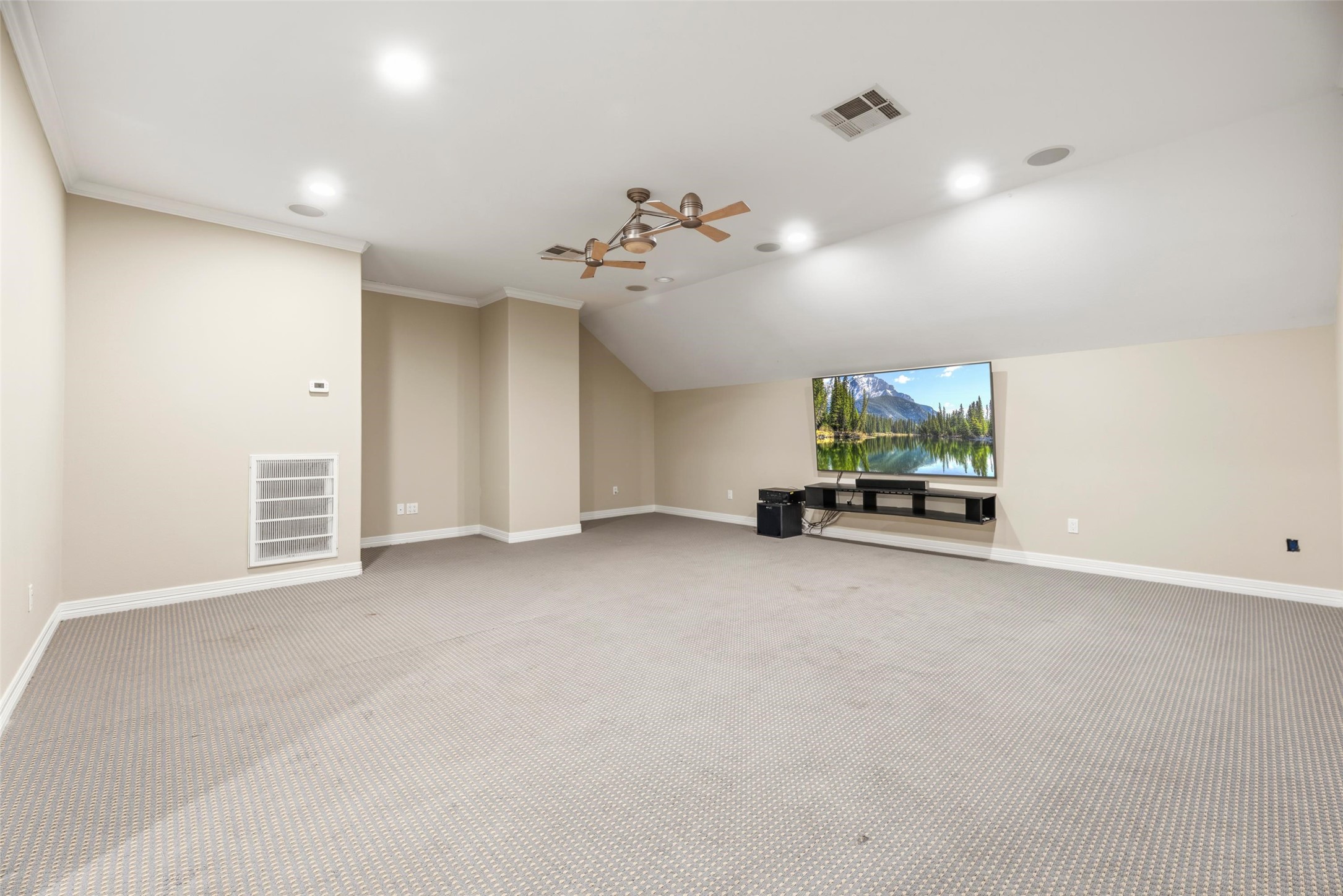 Enjoy your private movie room upstairs.