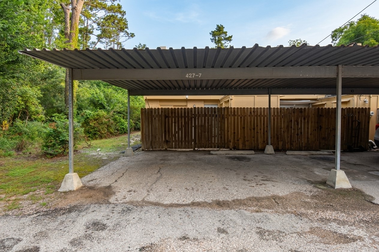 Your vehicles stay protected under the assigned 2-car carport.