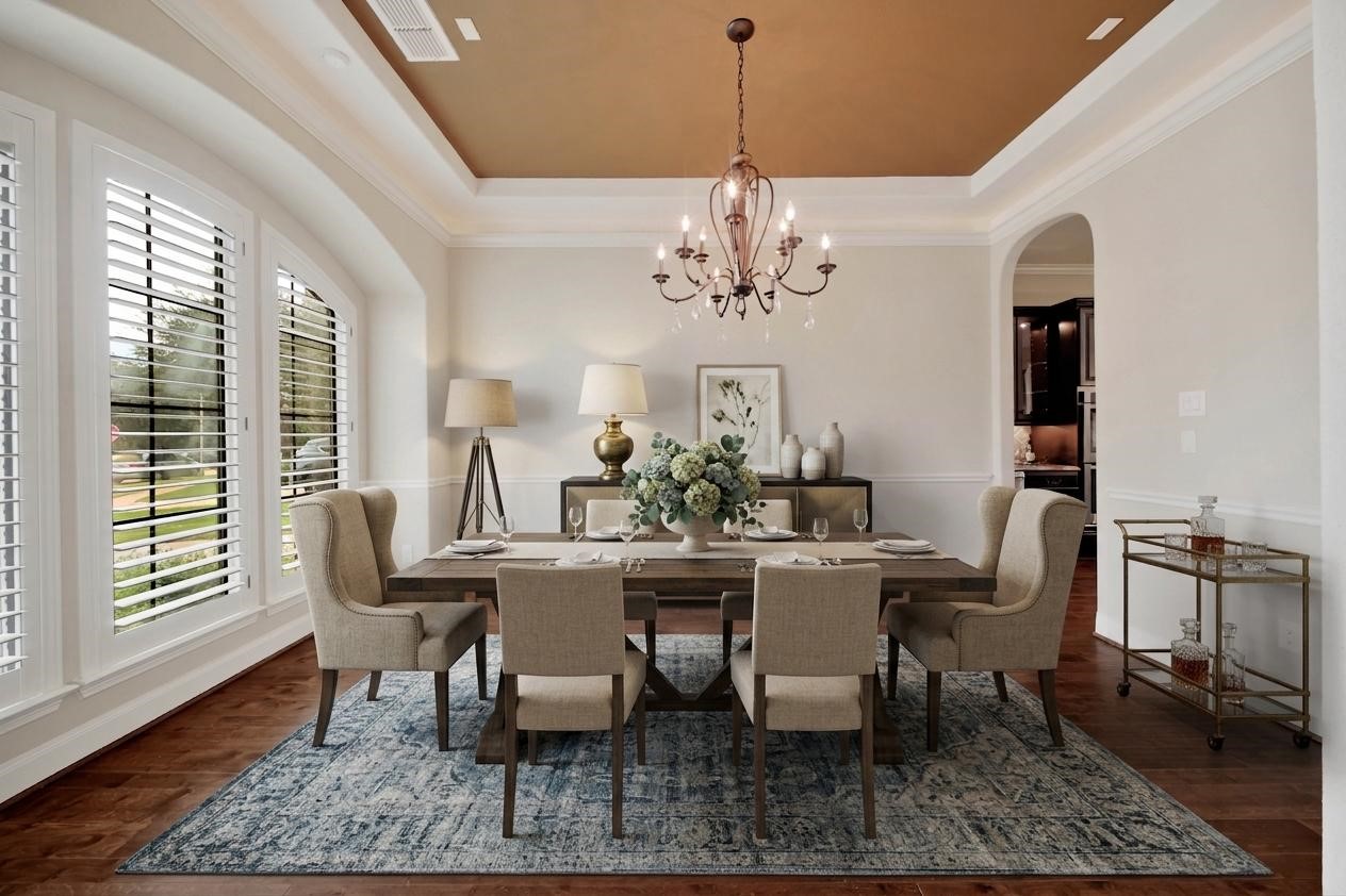 Dine in uncrowded comfort! (Virtually staged)