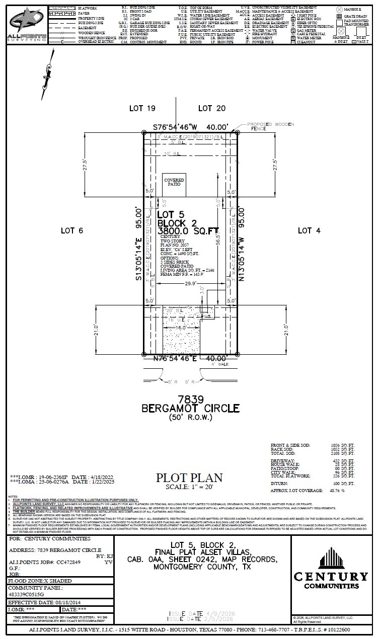 7839 Bergamot Circle, Magnolia, TX 77354 7839 Bergamot Circle, Magnolia, TX 77354