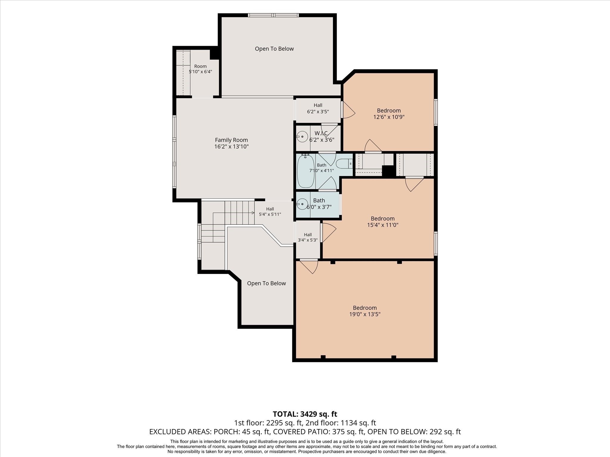 Second-floor floorpan