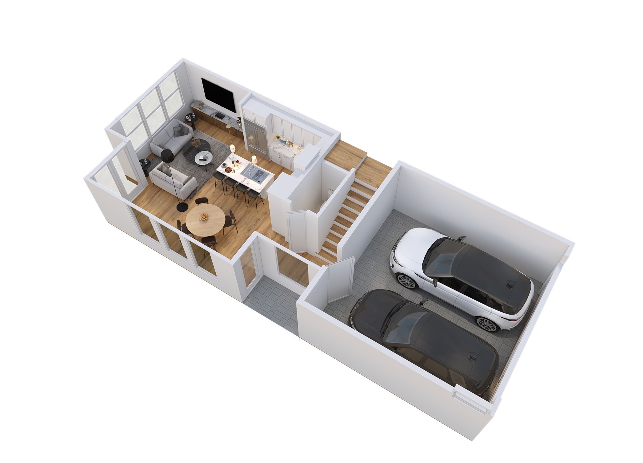 First Level Plan 3D Rendering