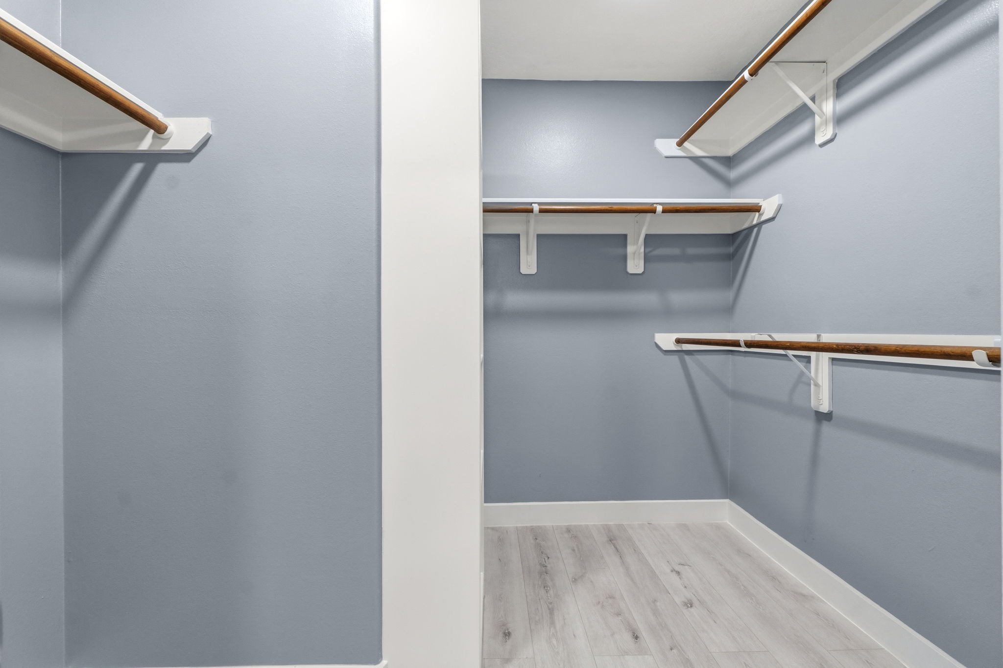Large walk-in closet in primary