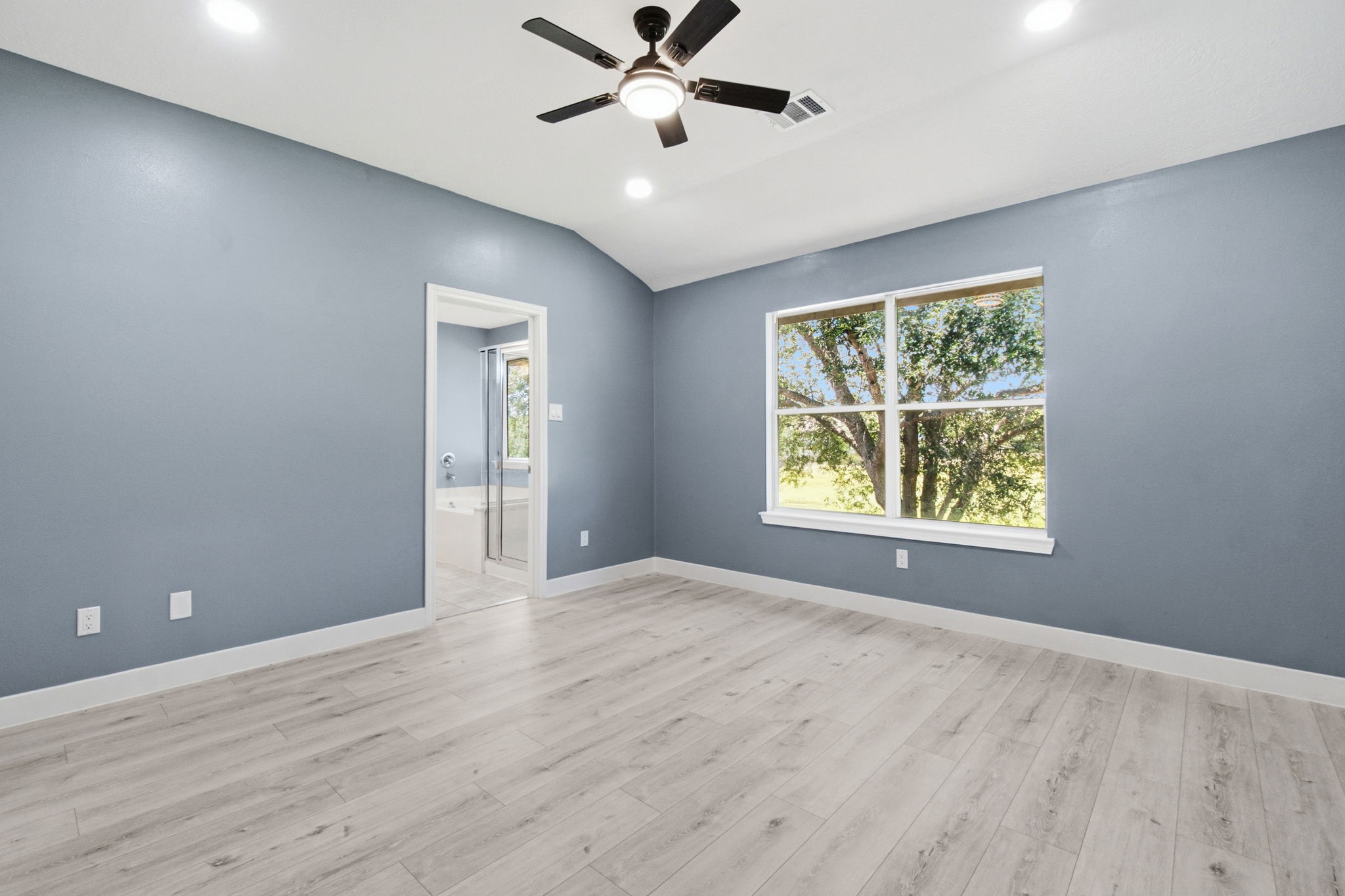 Another angle of the primary bedroom
