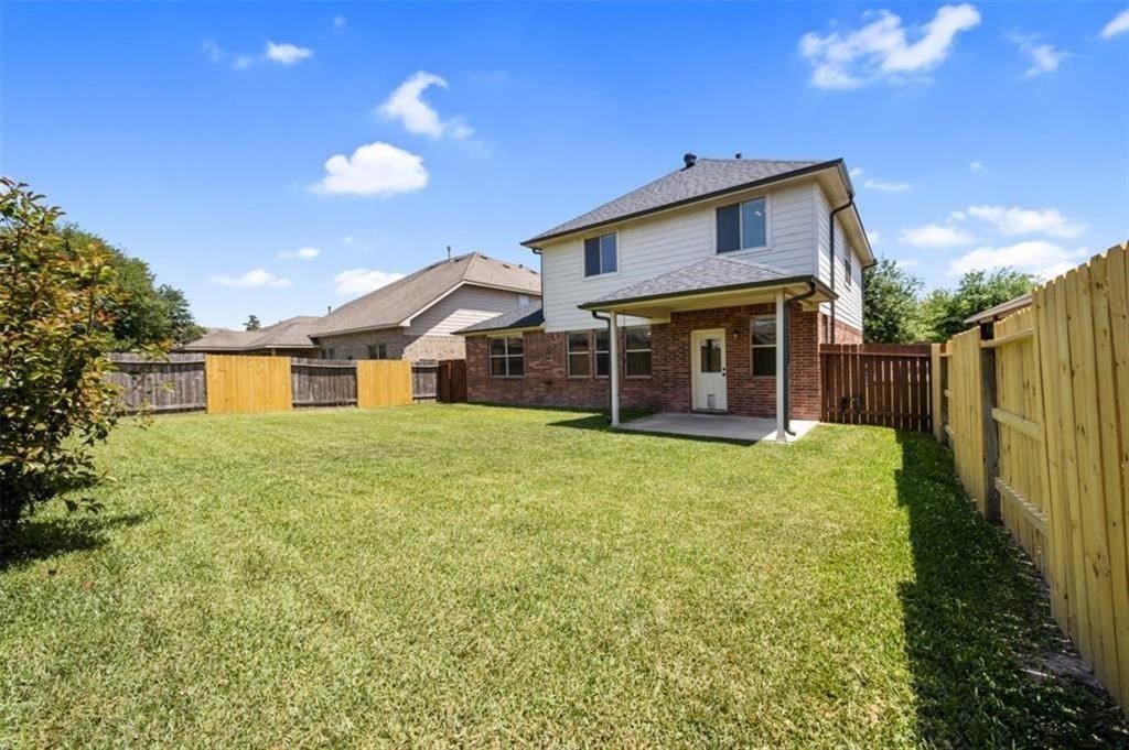 backyard fully fenced