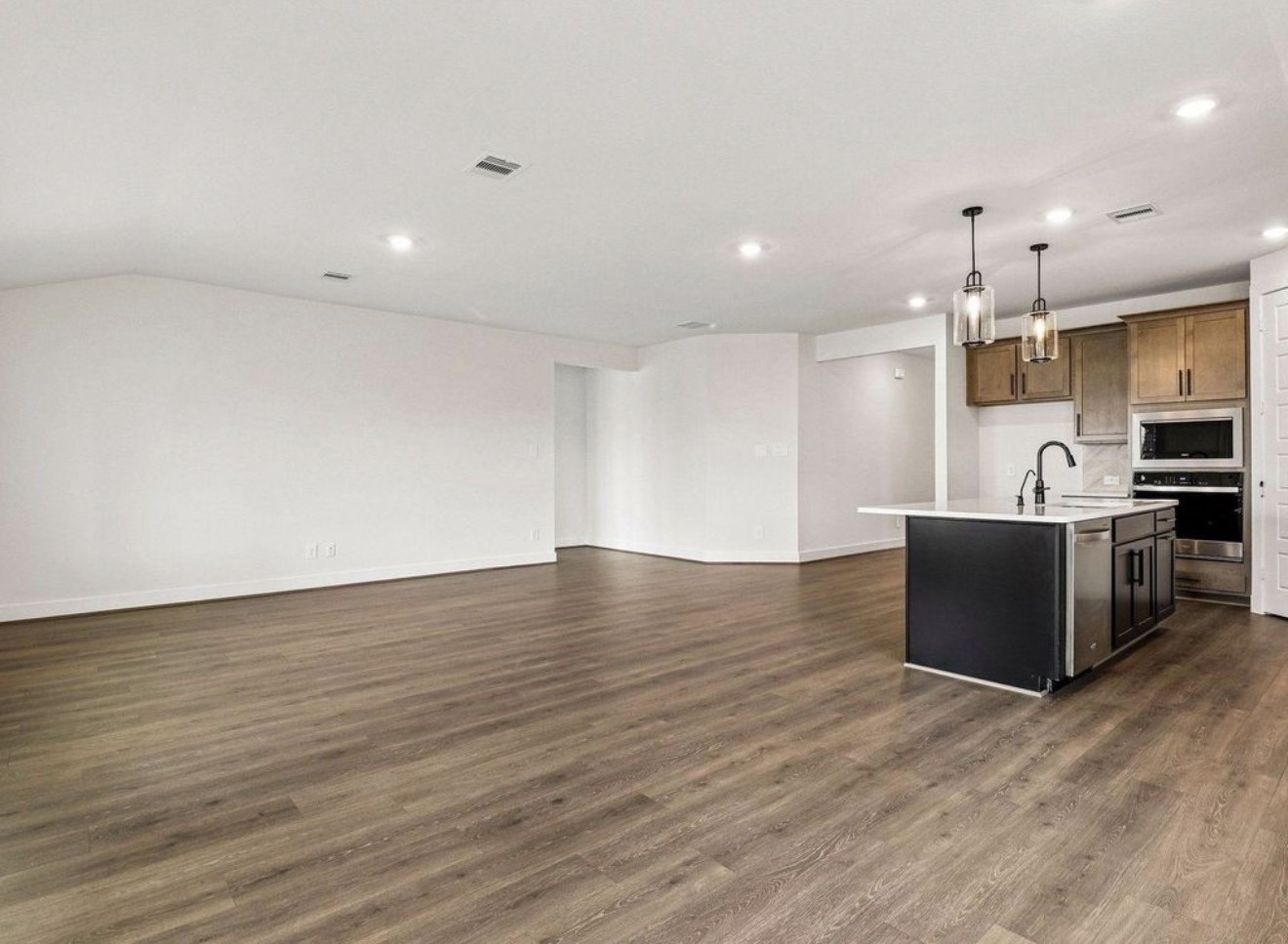 View of living/dining room